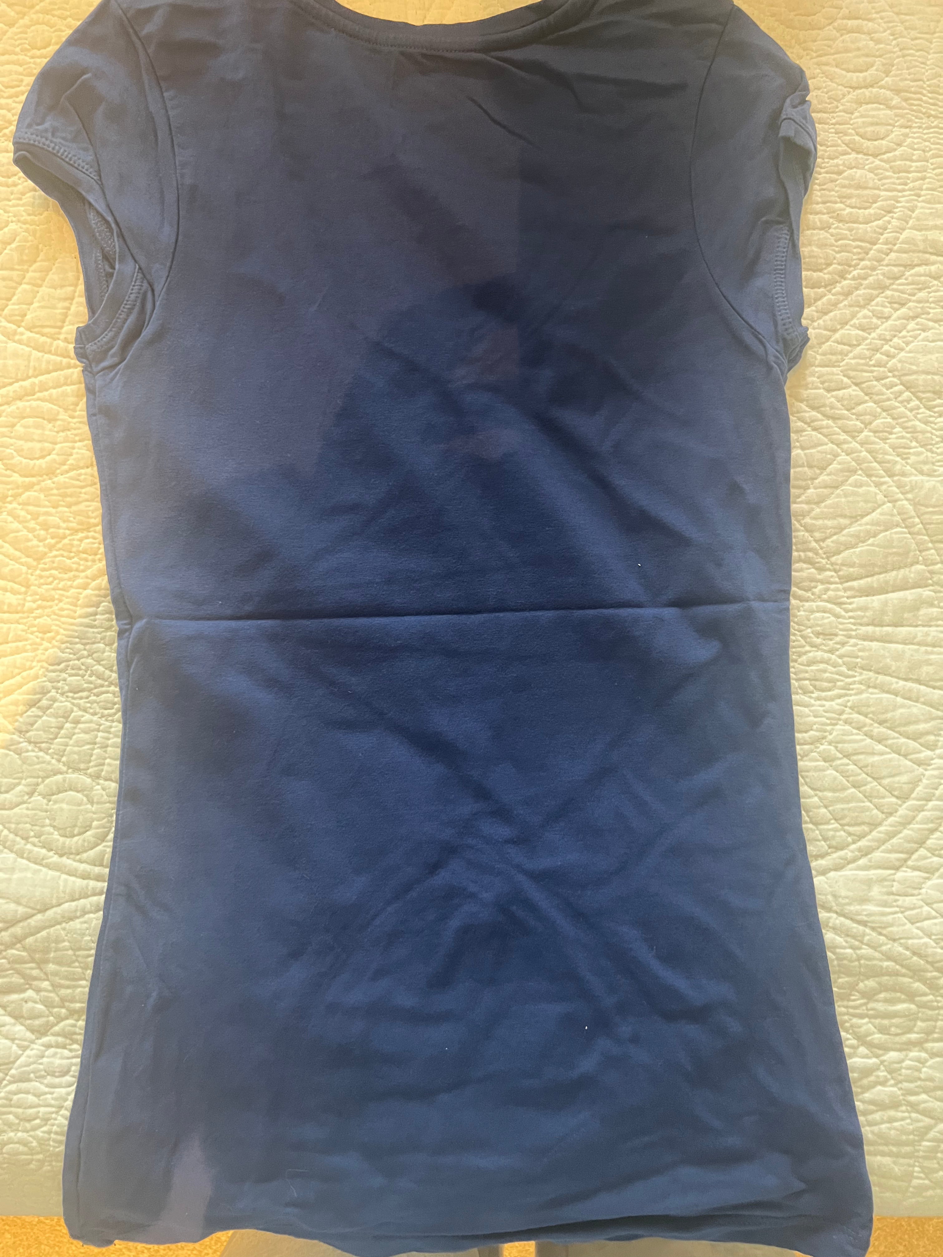 Blue fitted top