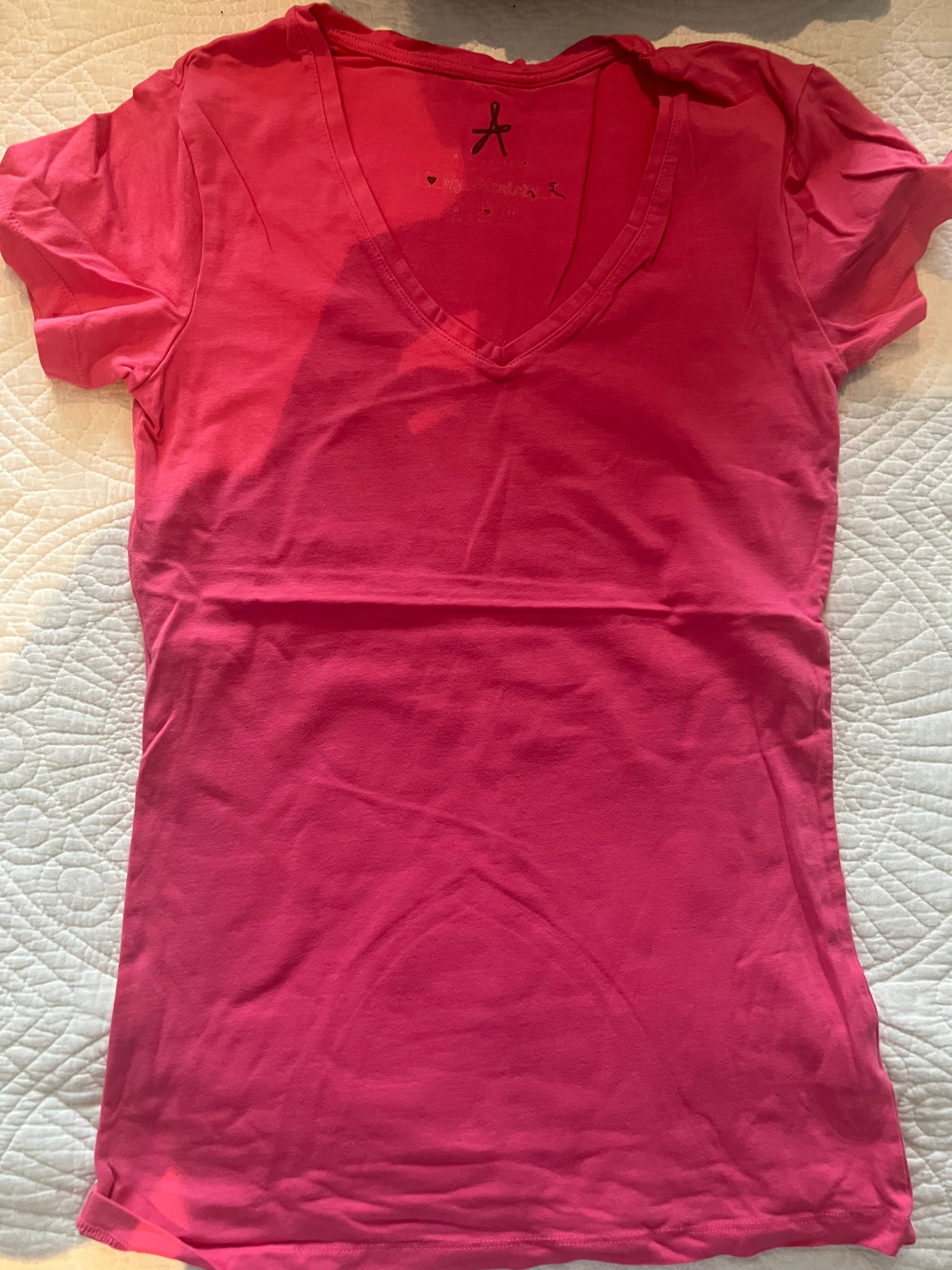 Pink fitted top