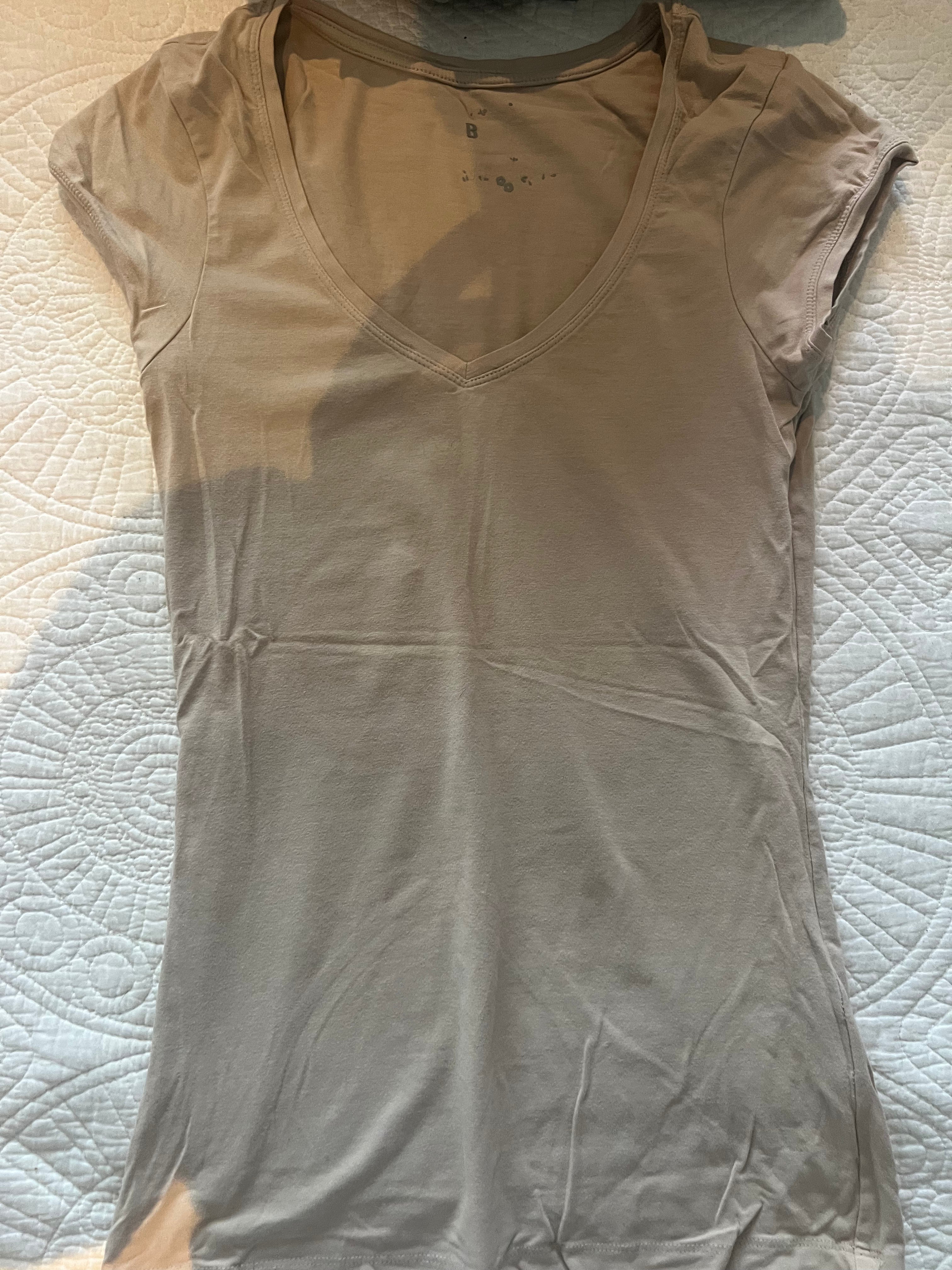 Nude fitted top