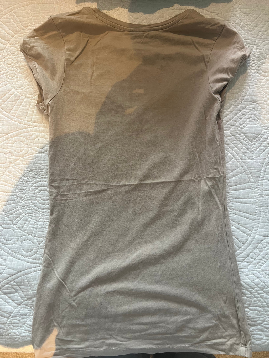 Nude fitted top