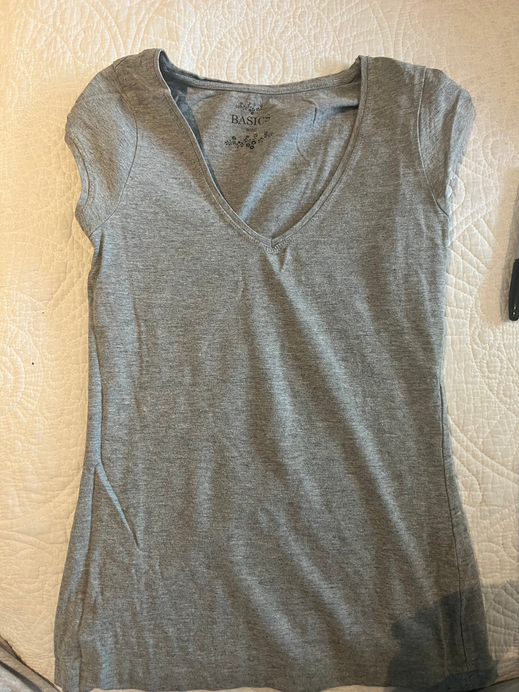Grey fitted top