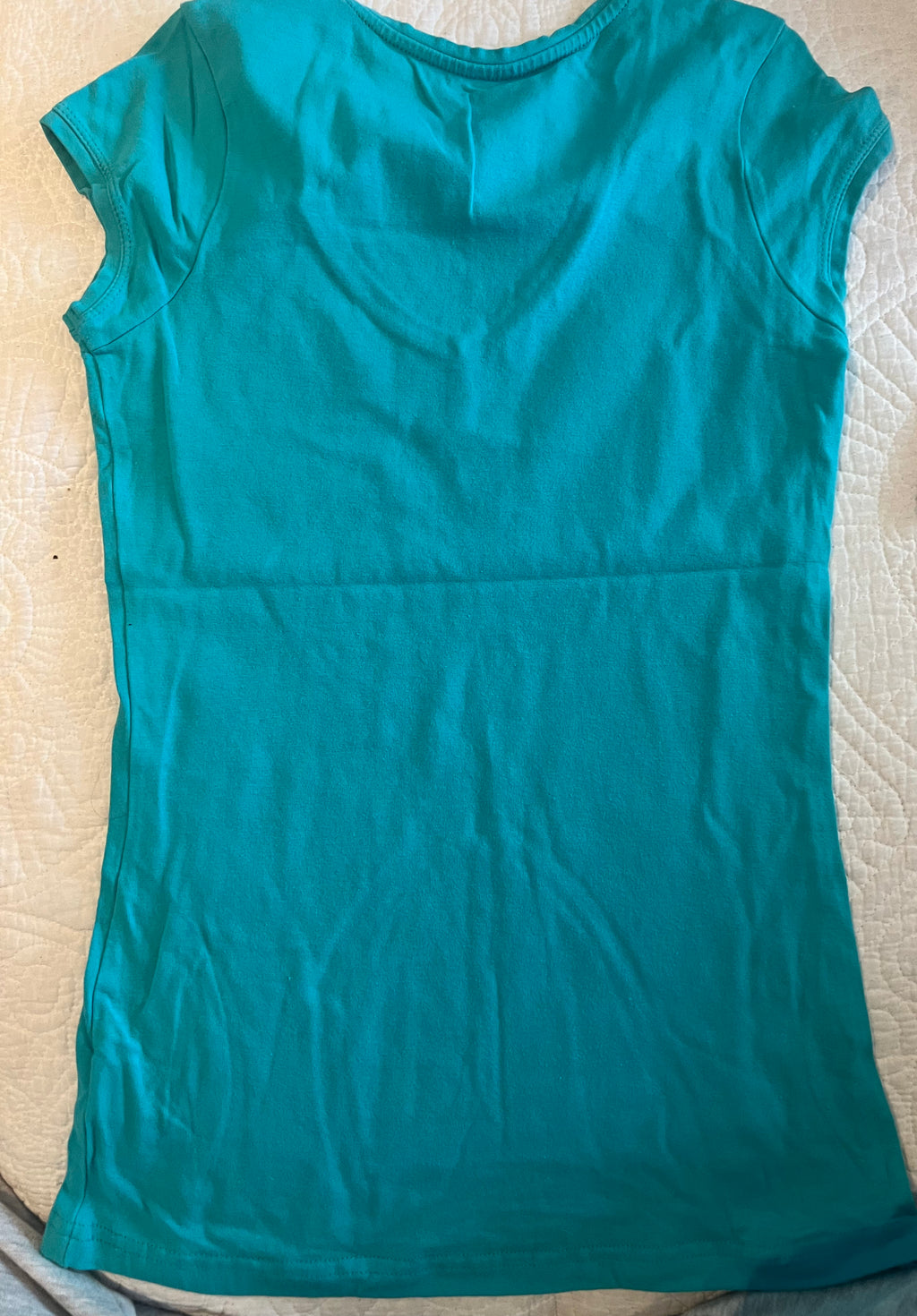 Blue fitted top