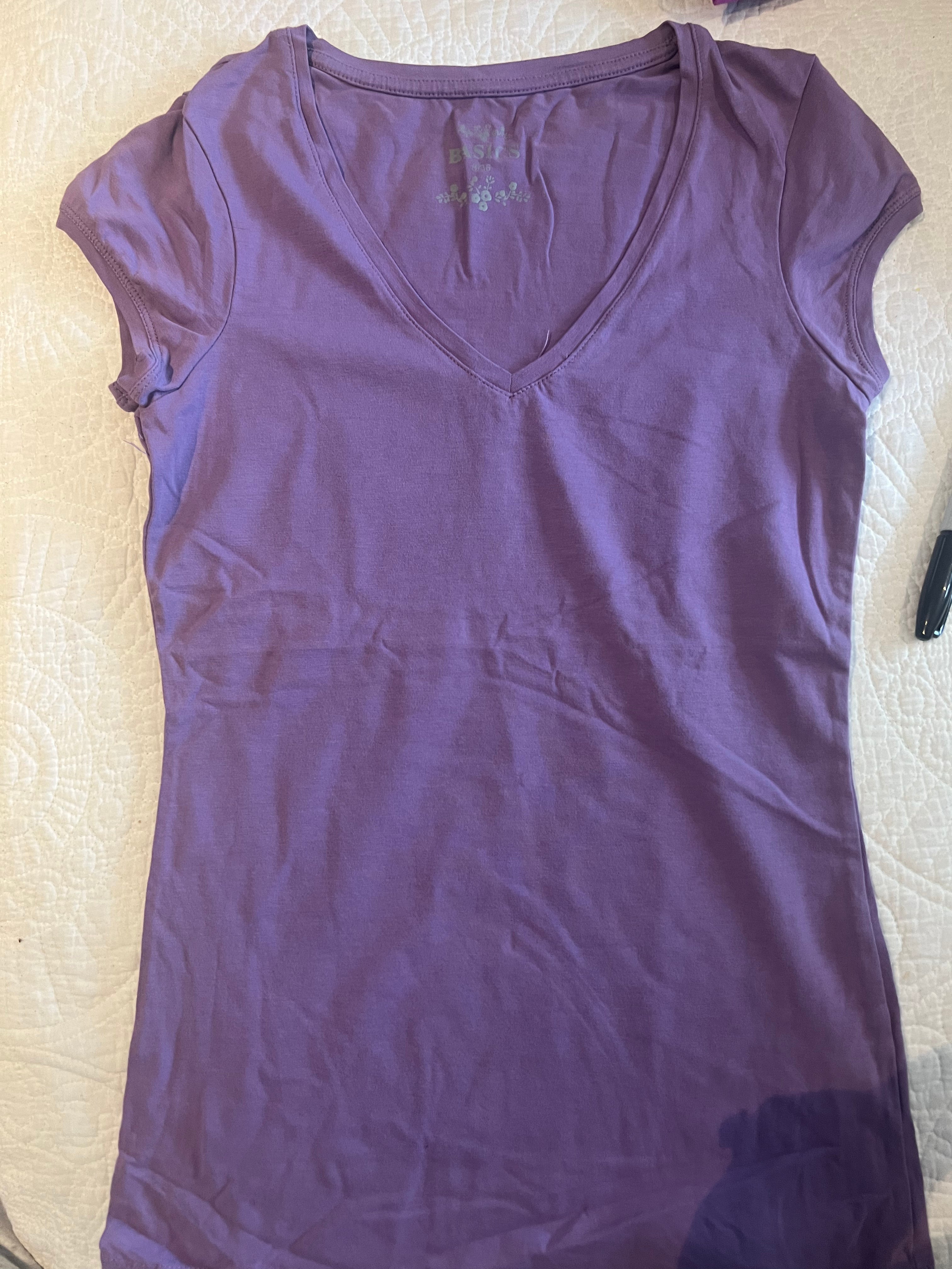 Purple fitted top