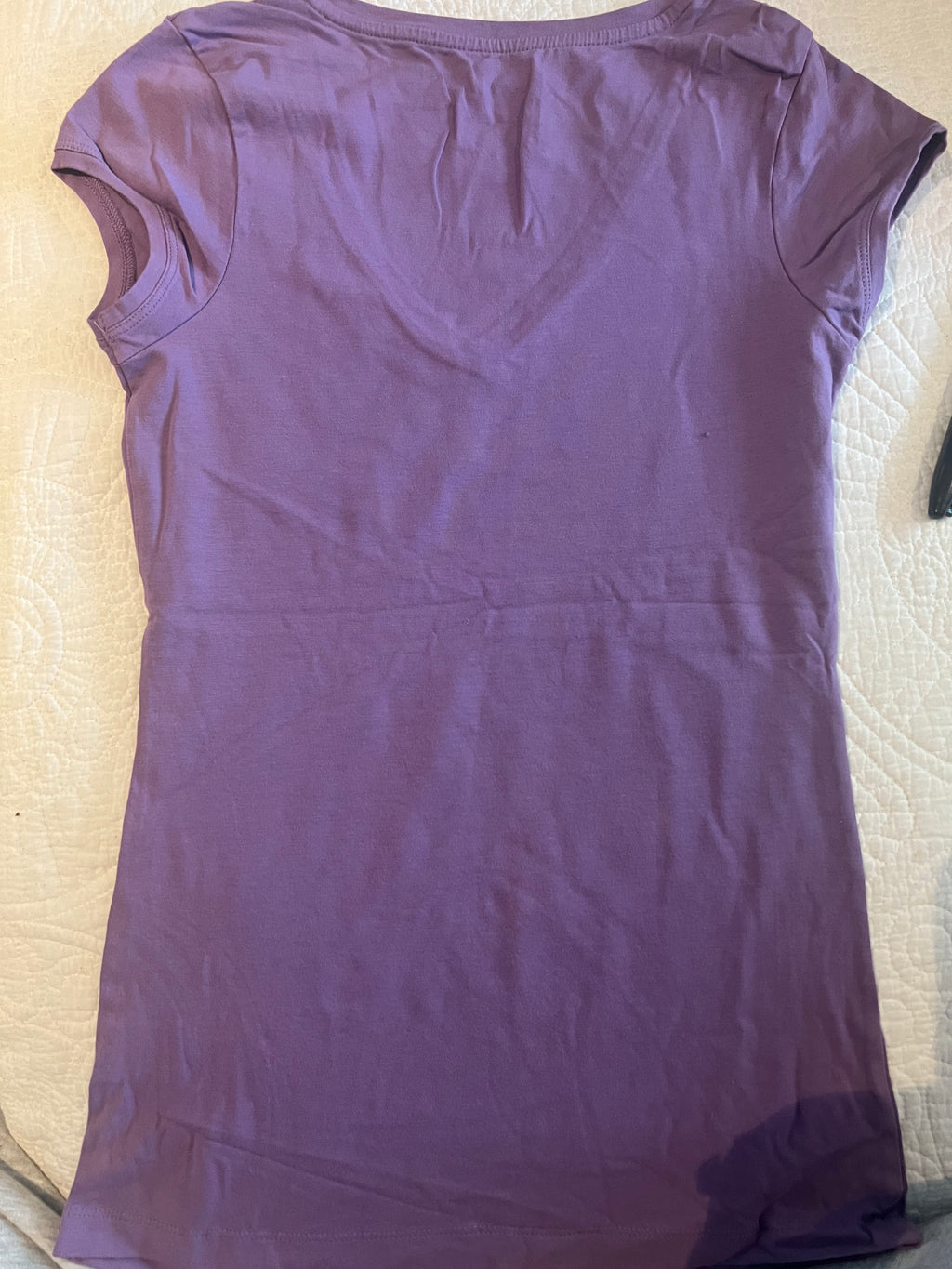 Purple fitted top