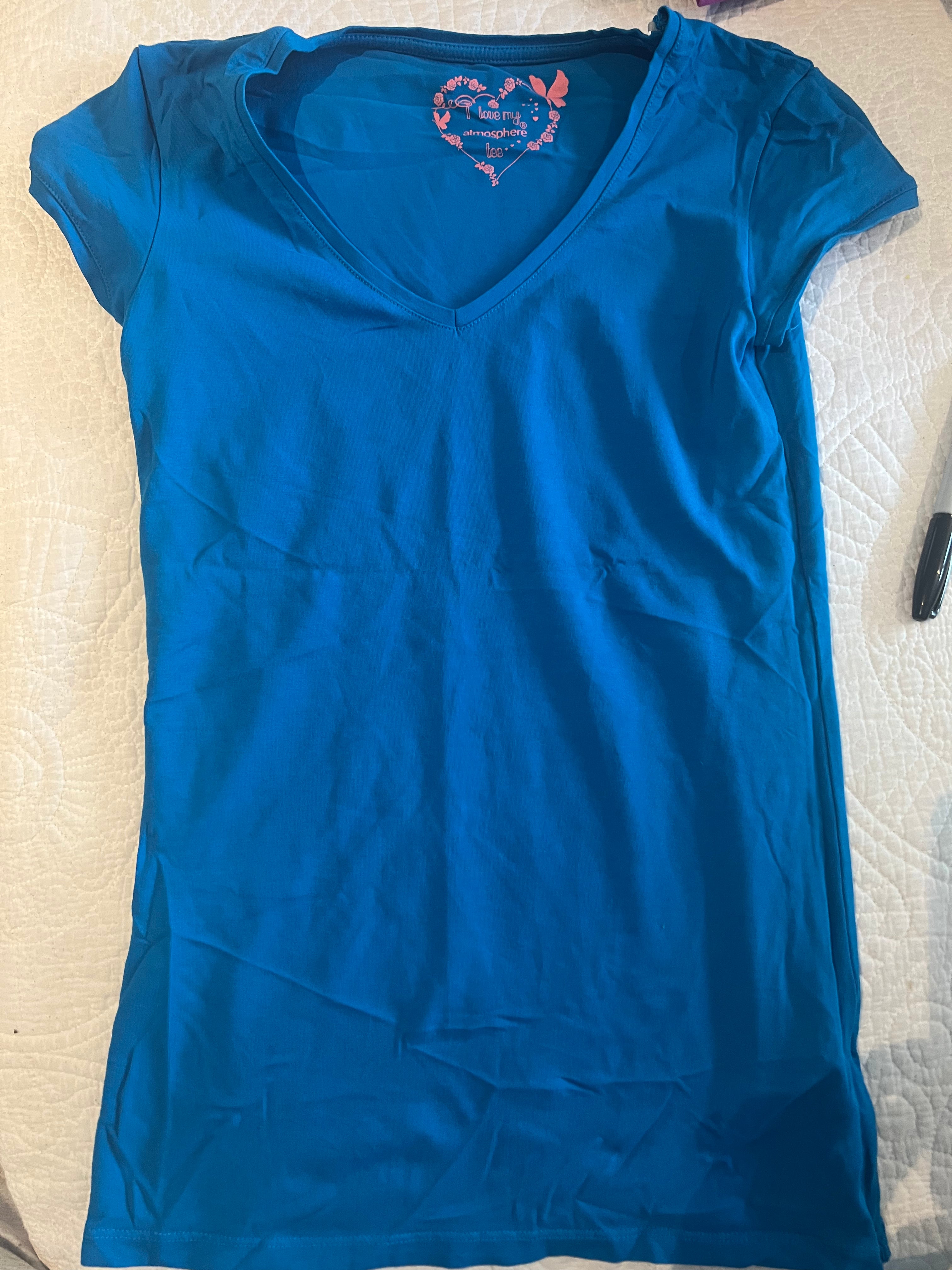 Blue fitted top