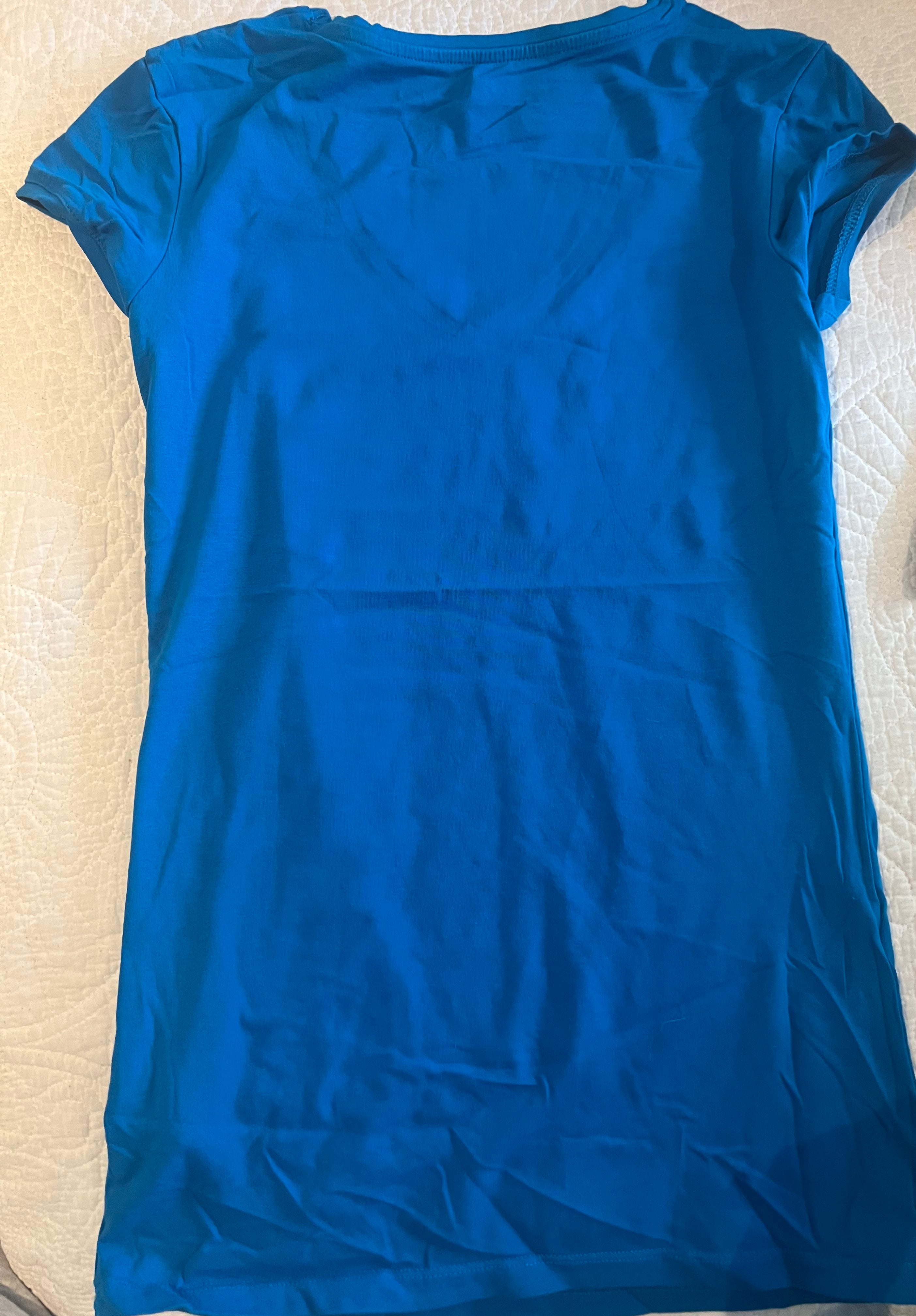 Blue fitted top