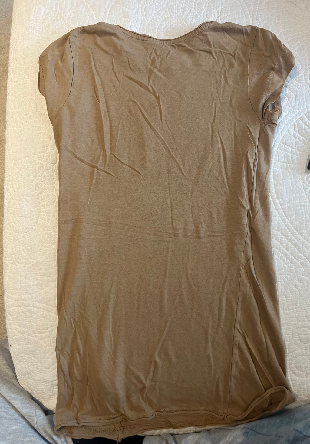 Nude fitted top