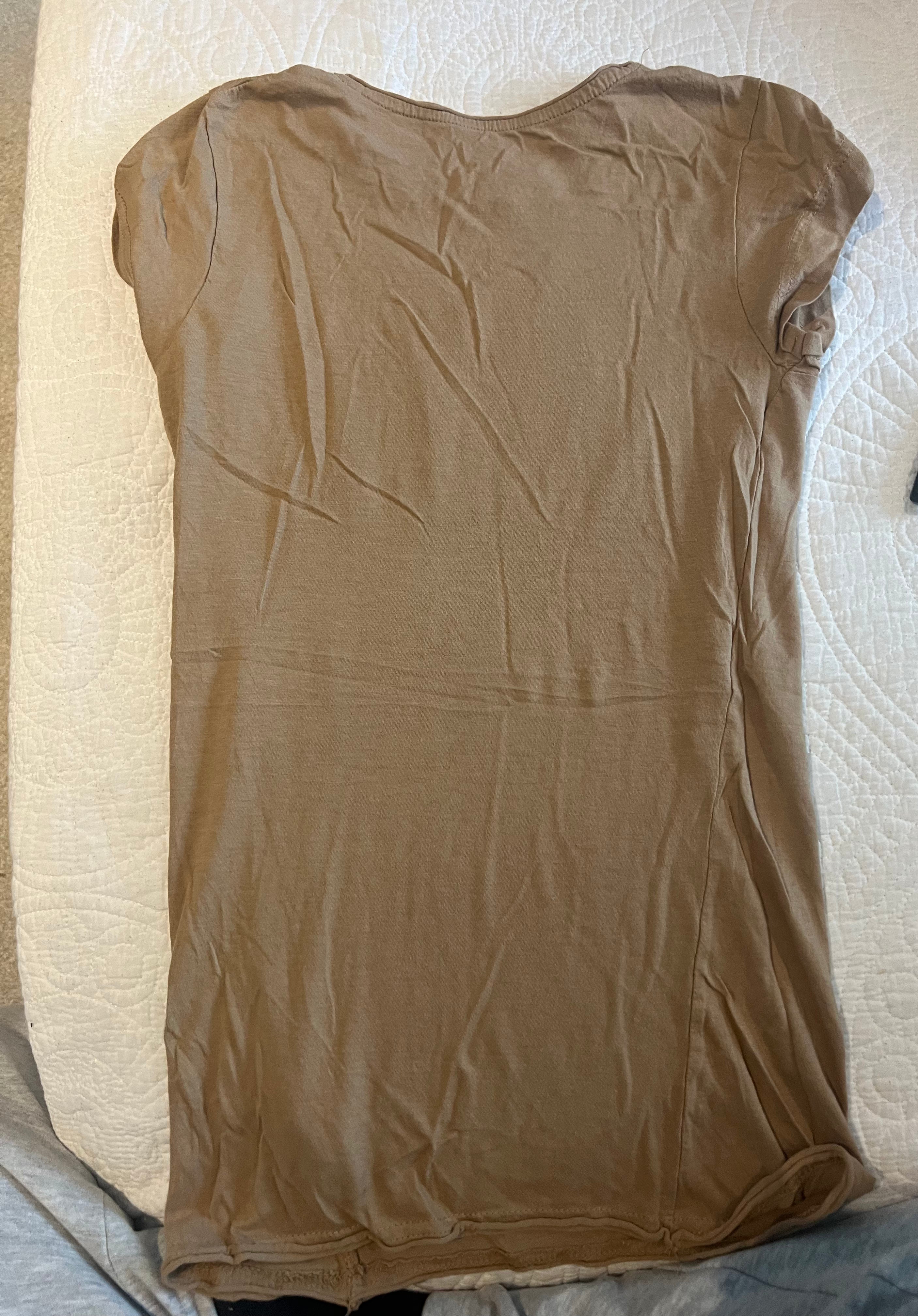 Nude fitted top