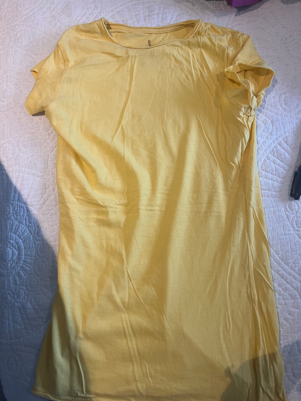 Yellow fitted top