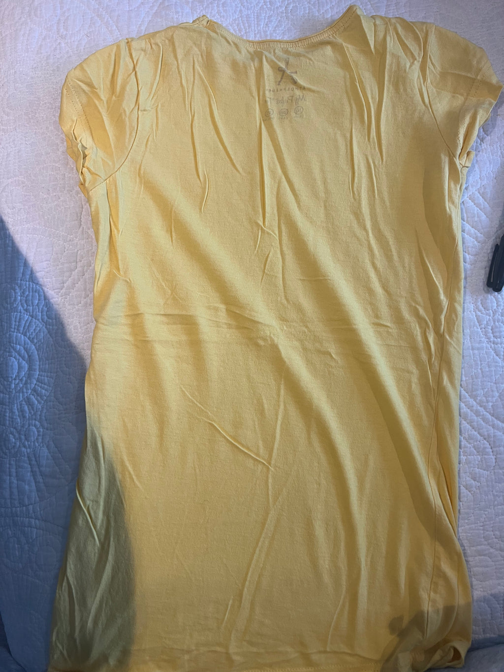 Yellow fitted top