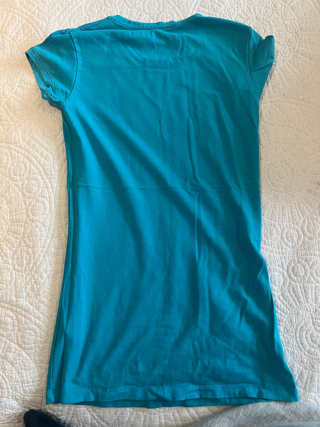 Blue fitted top