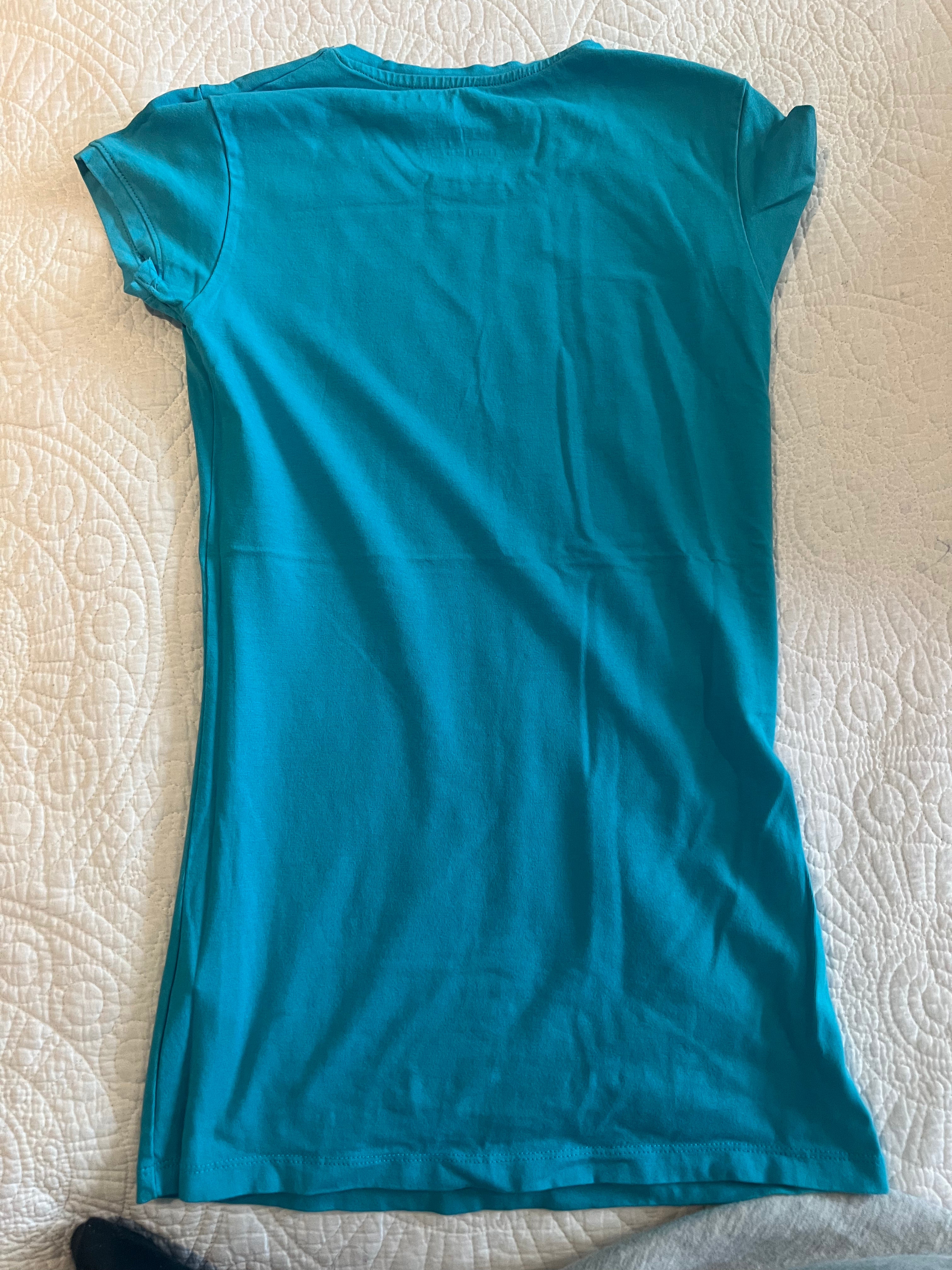Blue fitted top