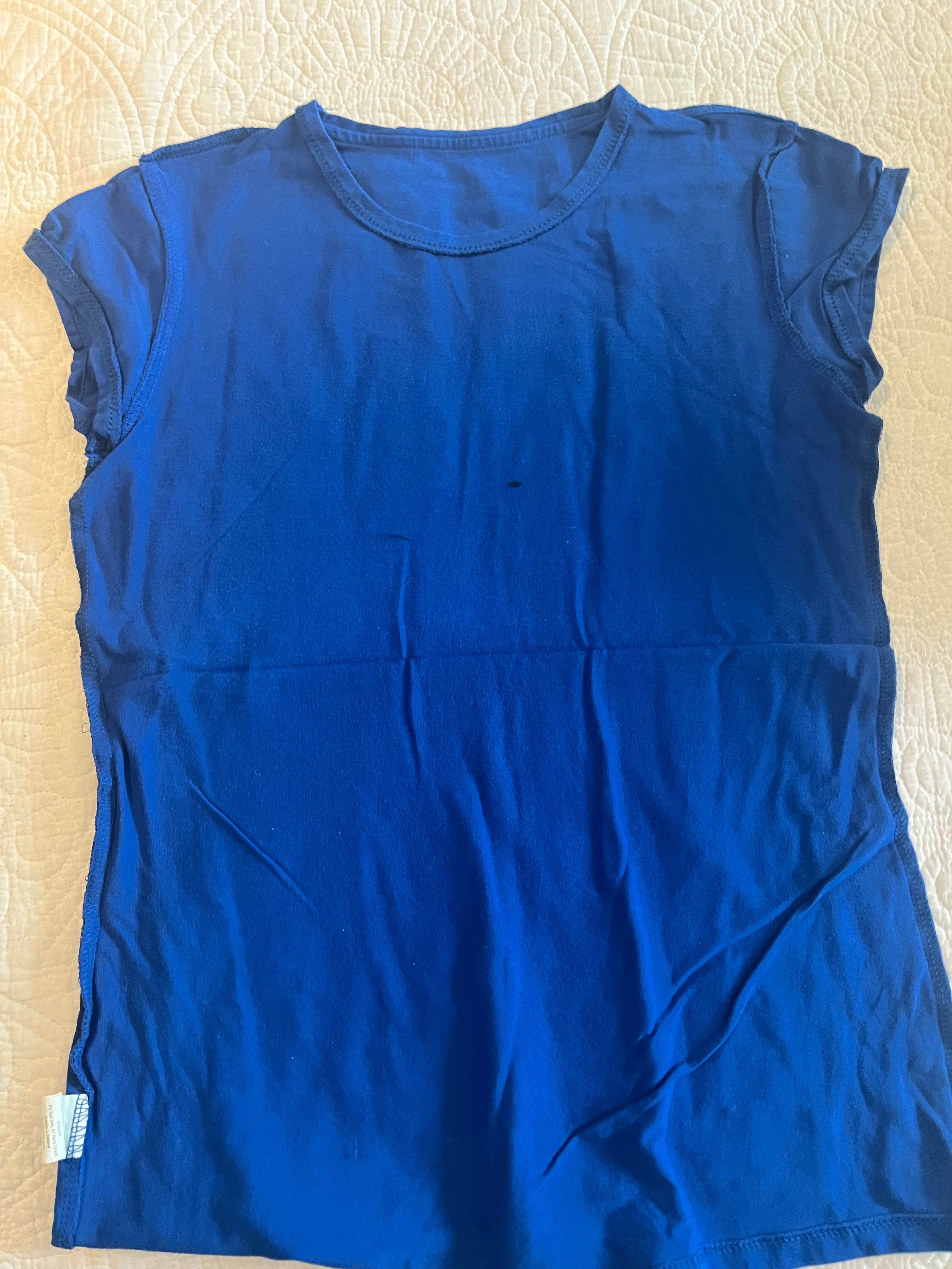 Blue fitted top