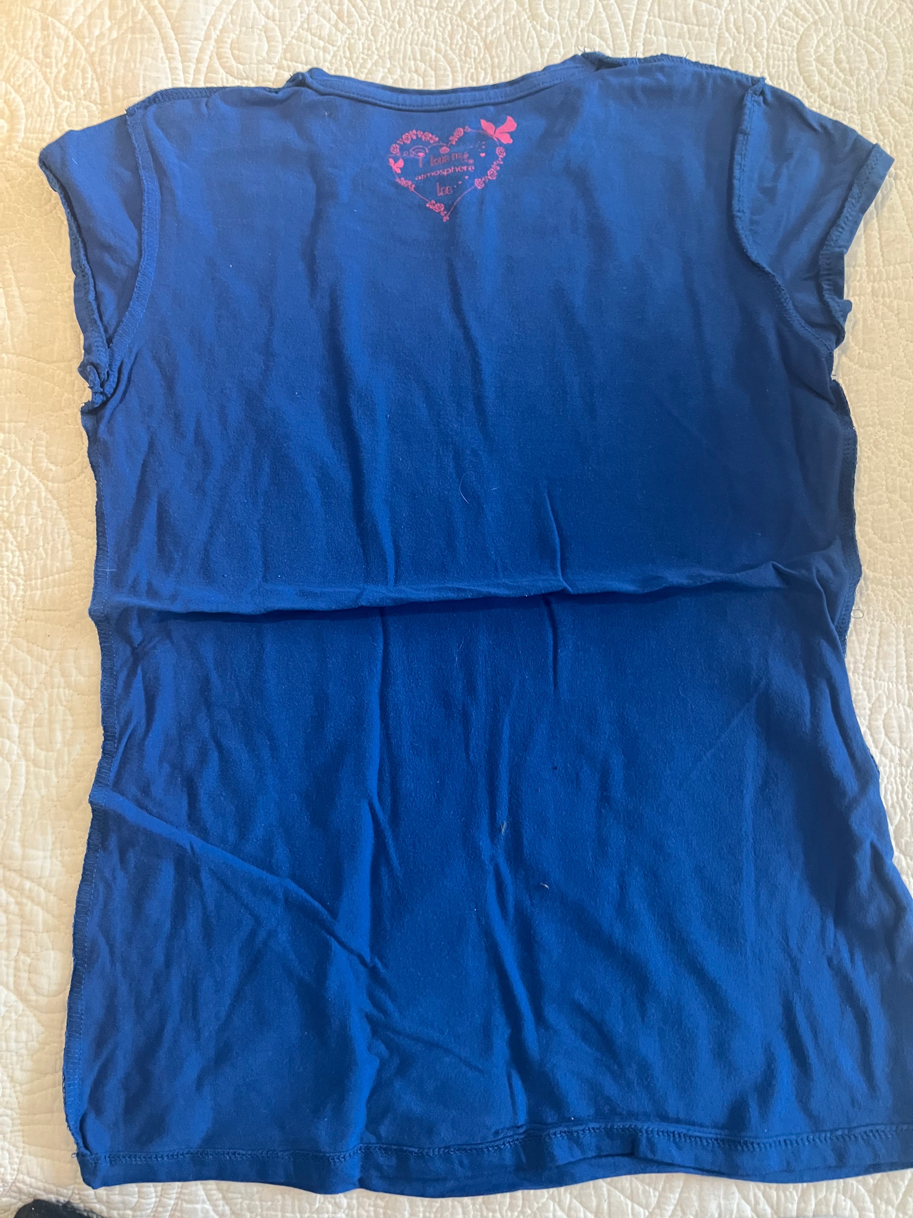 Blue fitted top