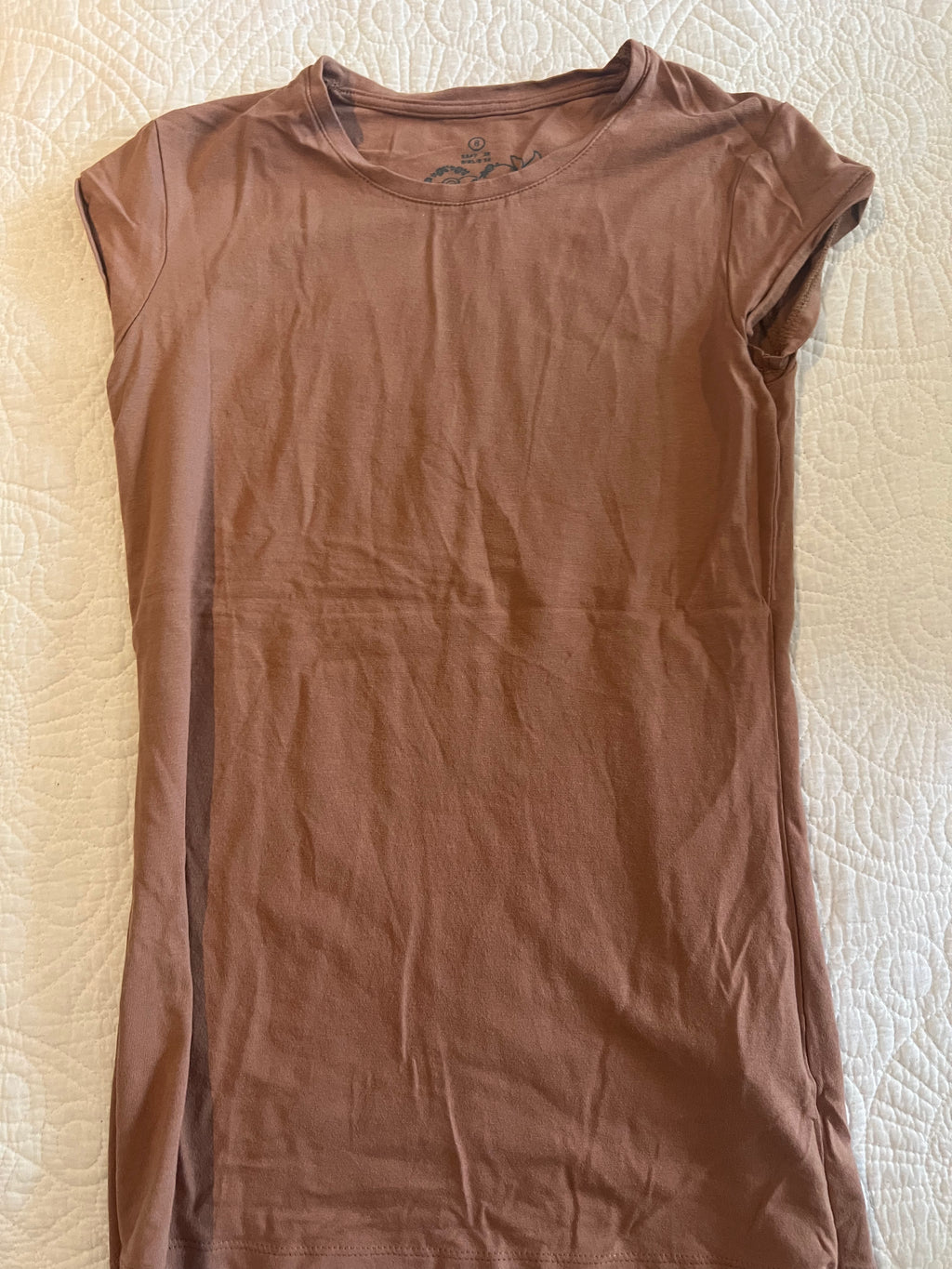 Brown fitted top
