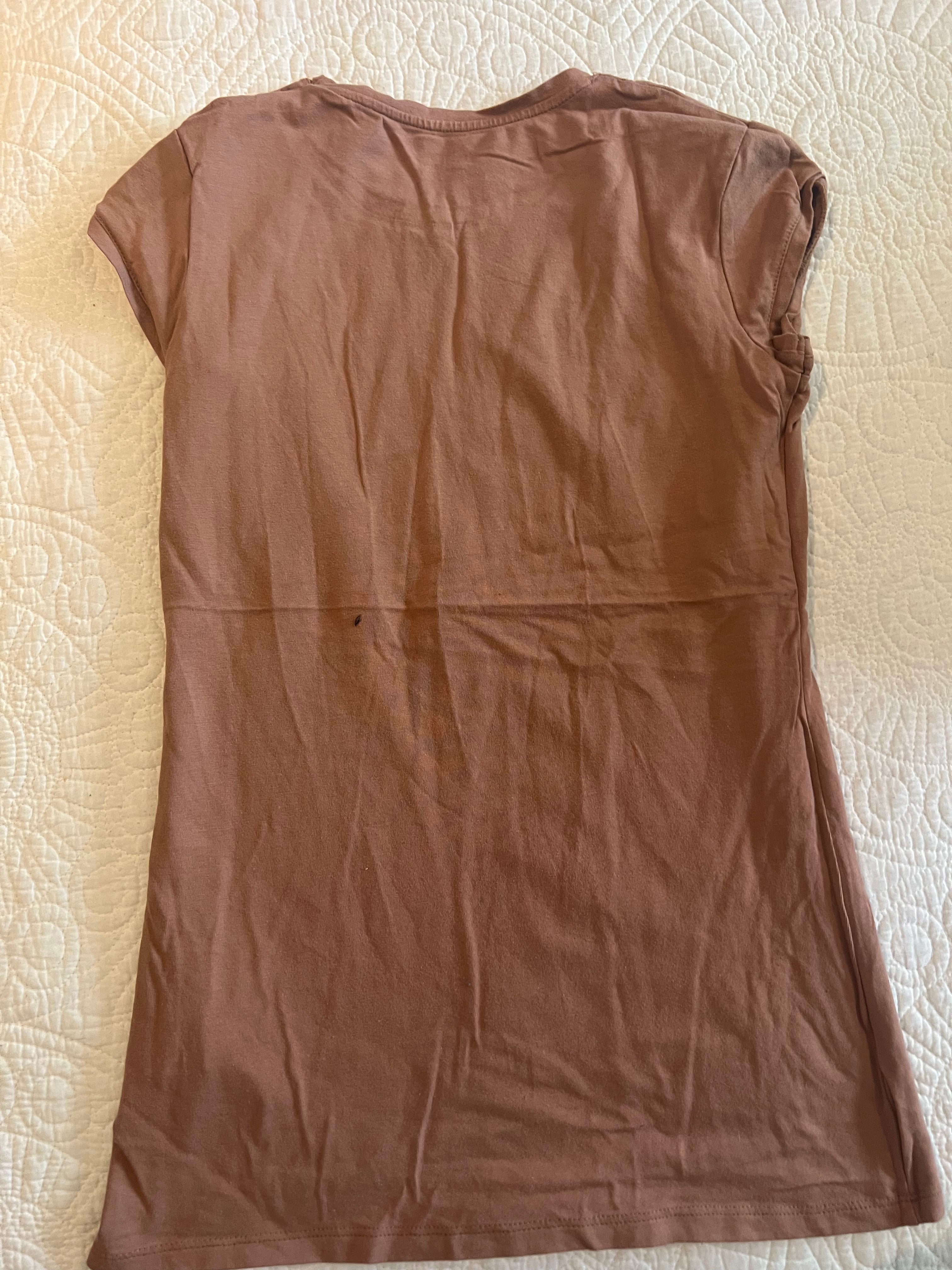 Brown fitted top
