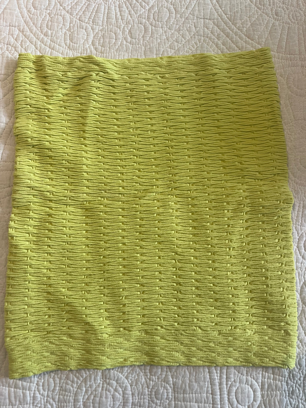 Yellow mini skirt