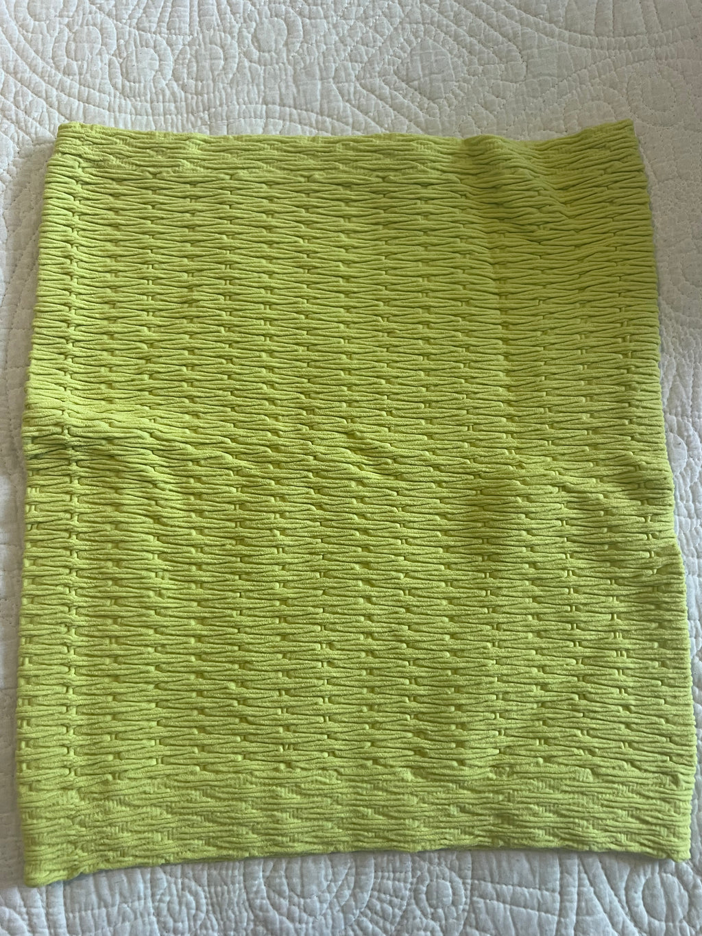 Yellow mini skirt