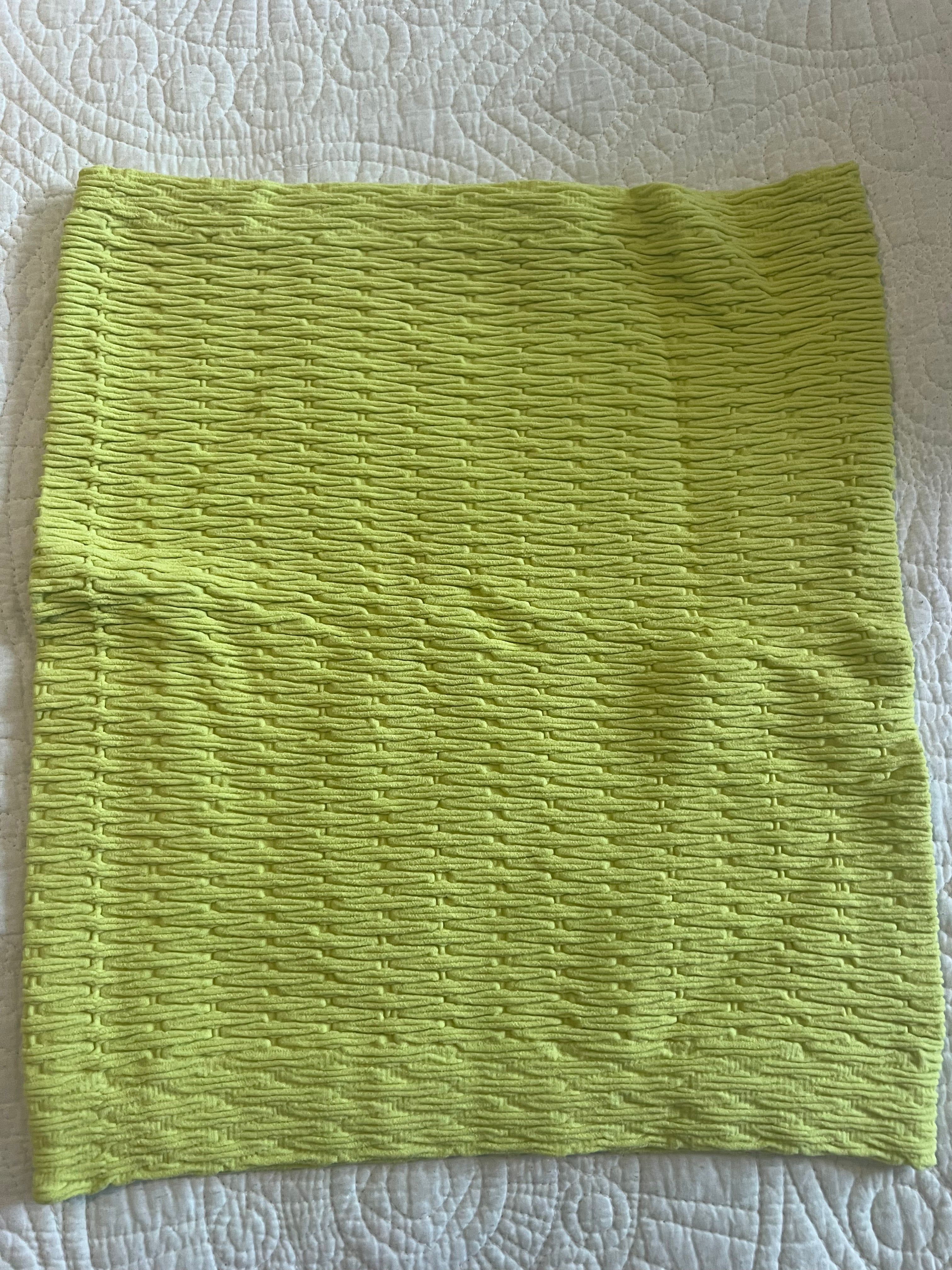 Yellow mini skirt