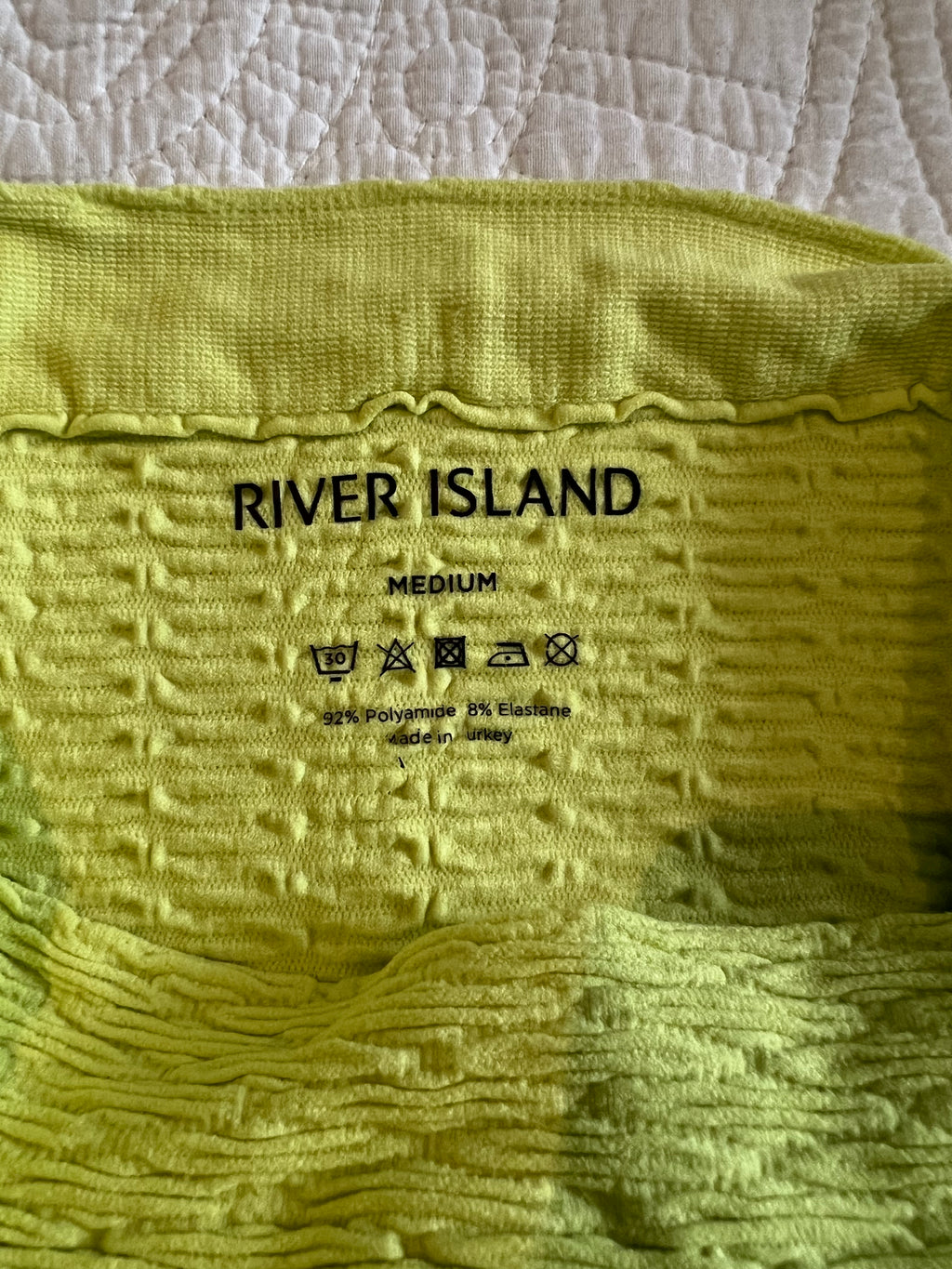 Yellow mini skirt
