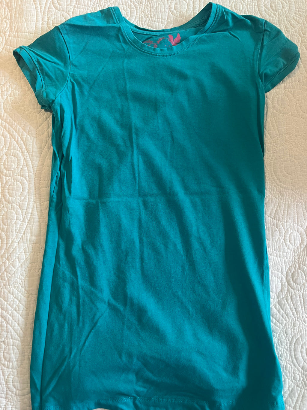Blue fitted top
