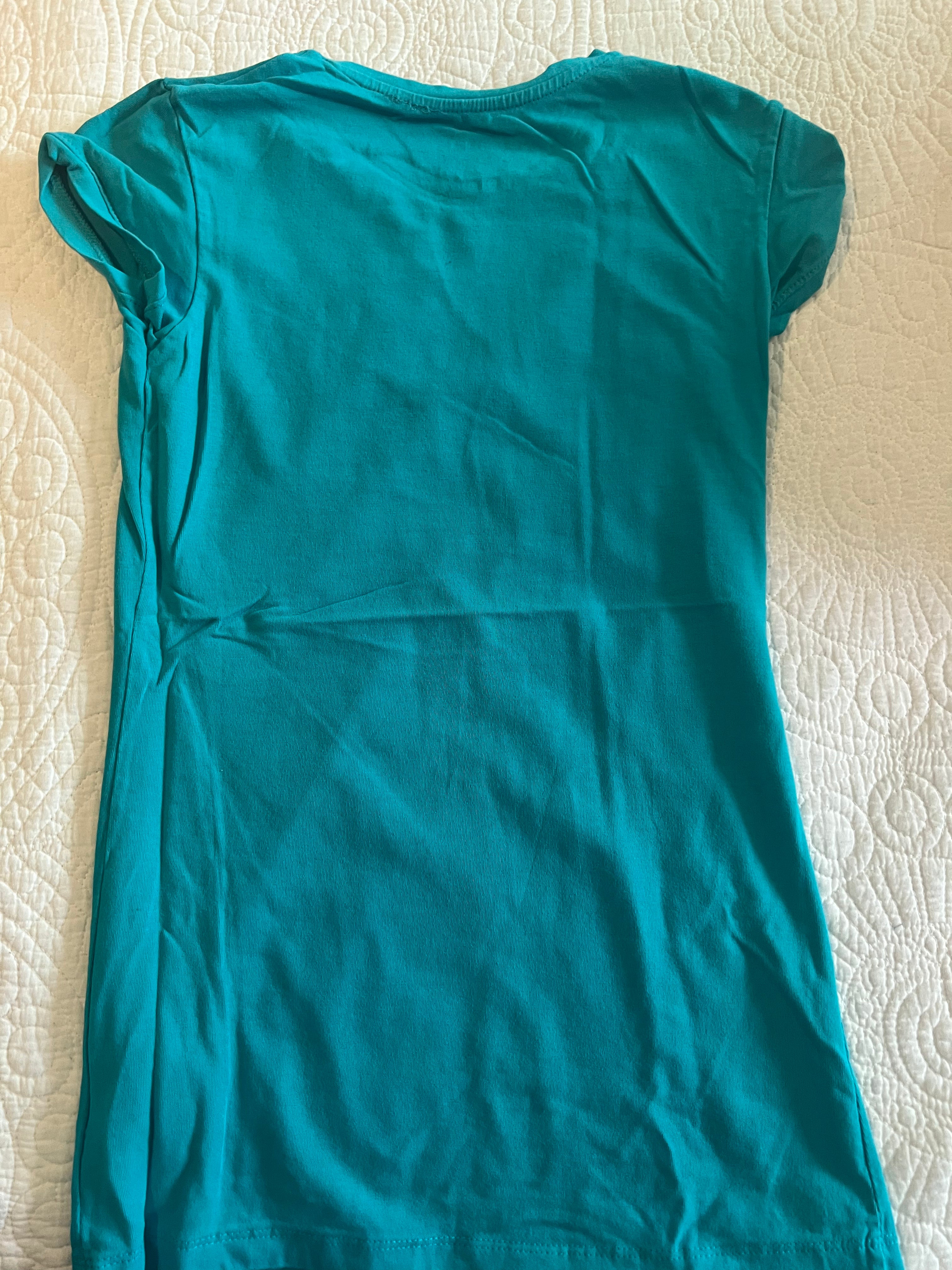 Blue fitted top