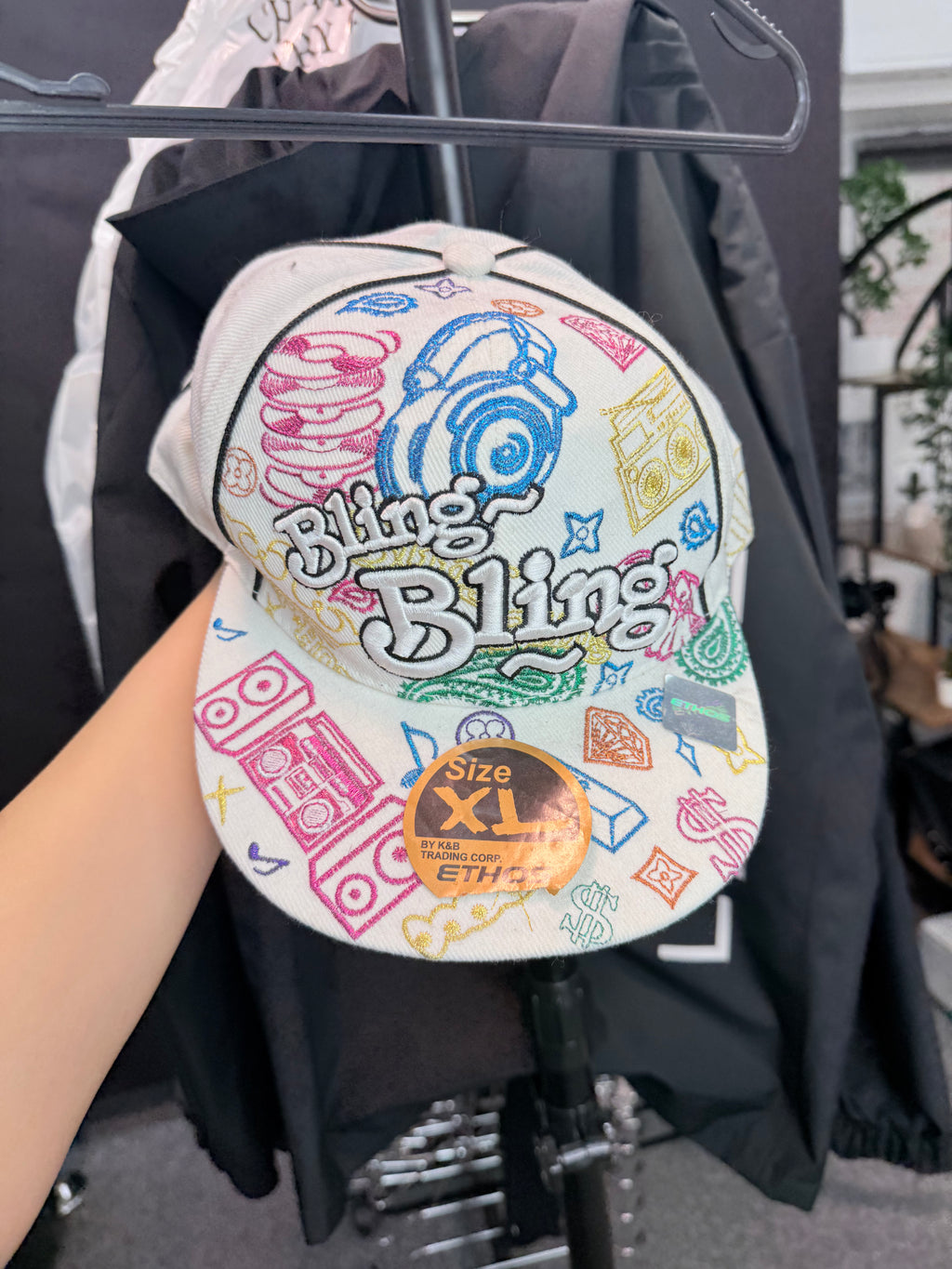 Vintage kbethos hat 'BLING BLING'