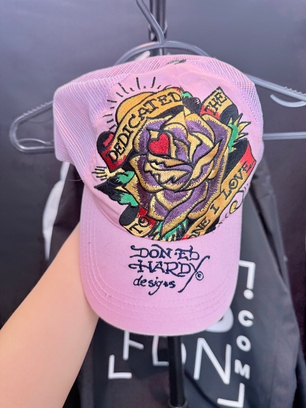 Ed Hardy pink cap