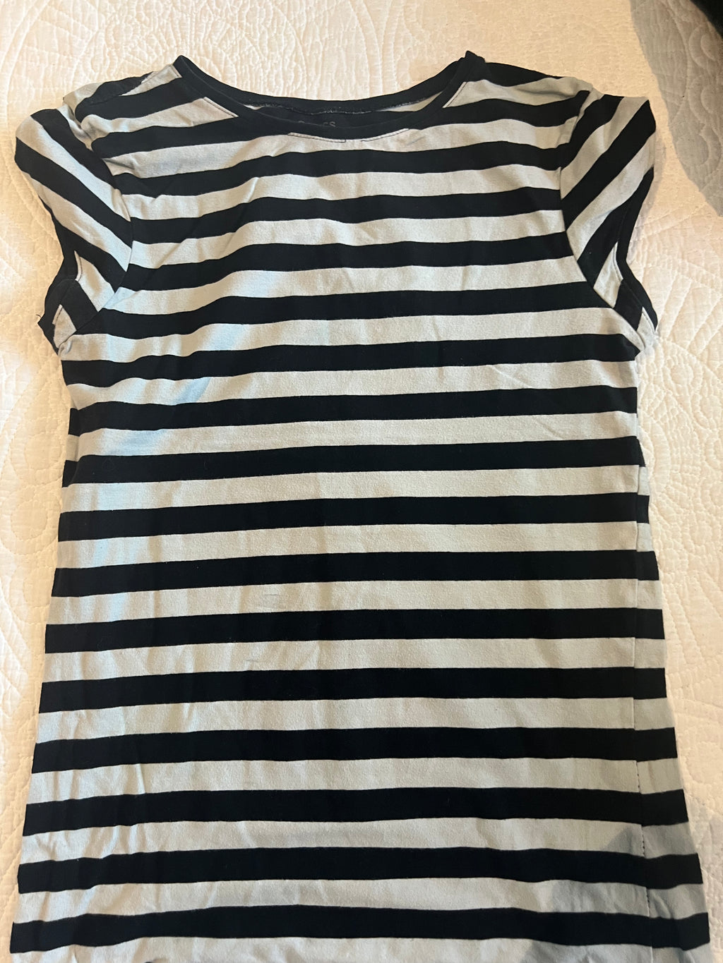 Stripy fitted top