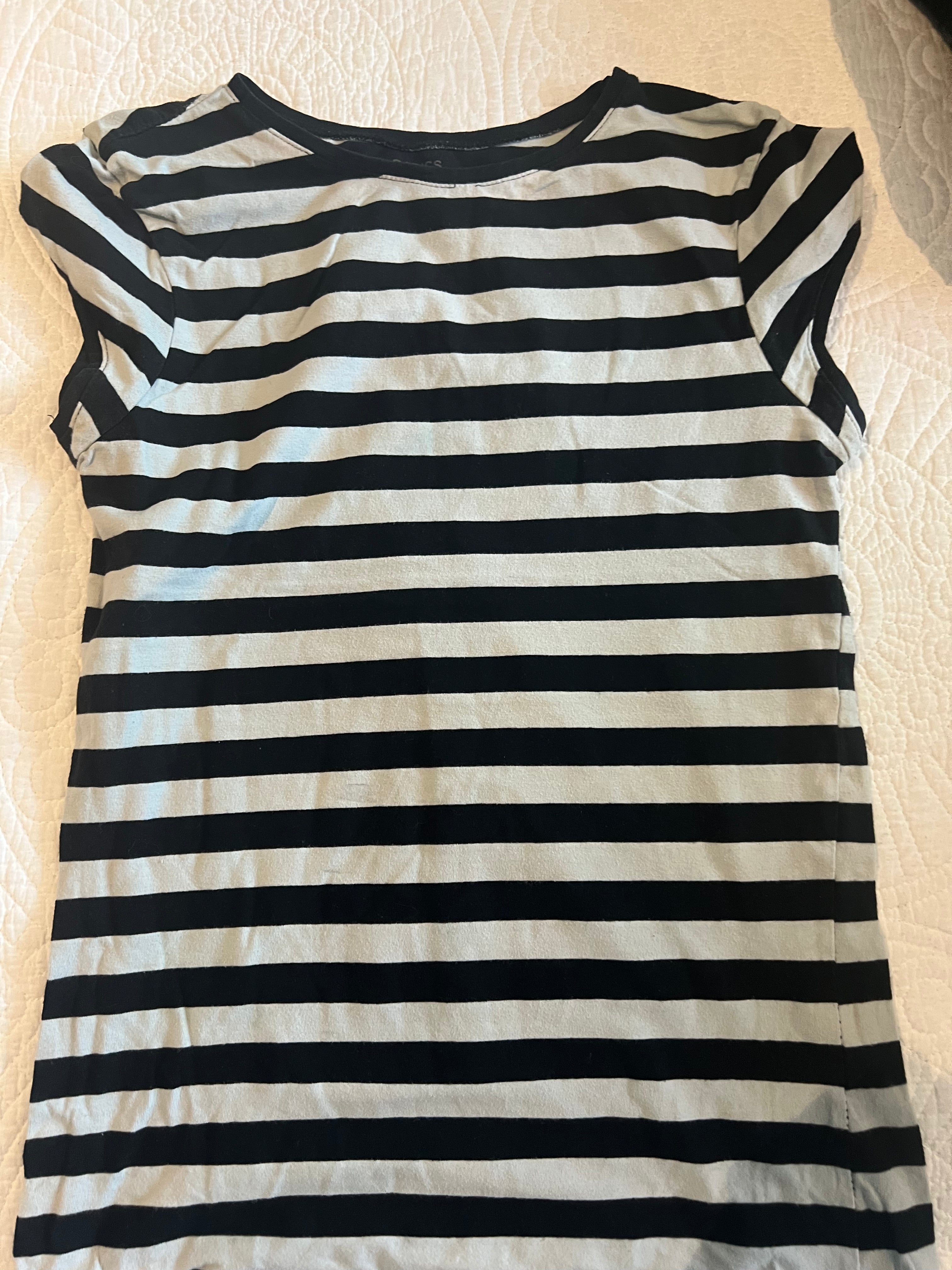 Stripy fitted top