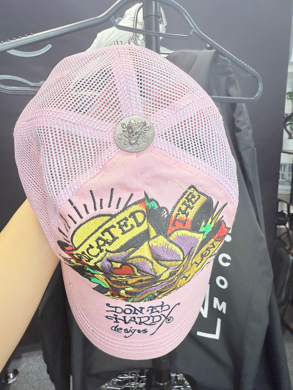 Ed Hardy pink cap