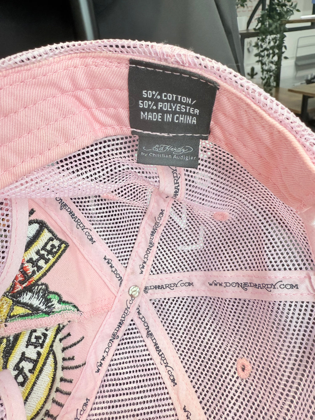 Ed Hardy pink cap