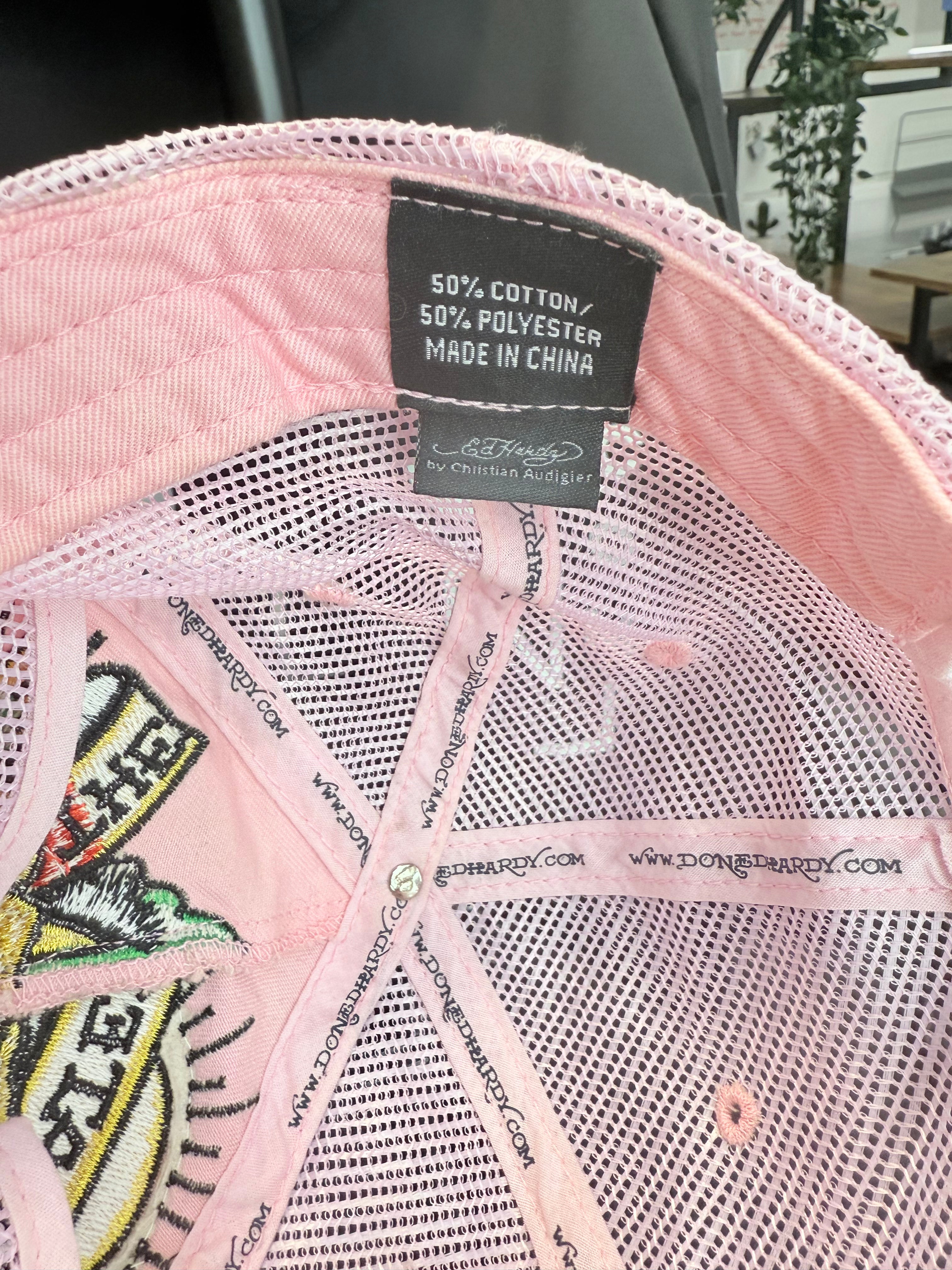 Ed Hardy pink cap