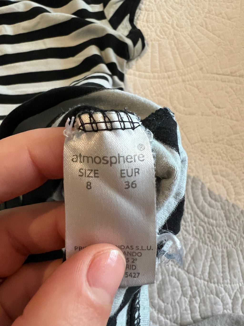 Stripy fitted top