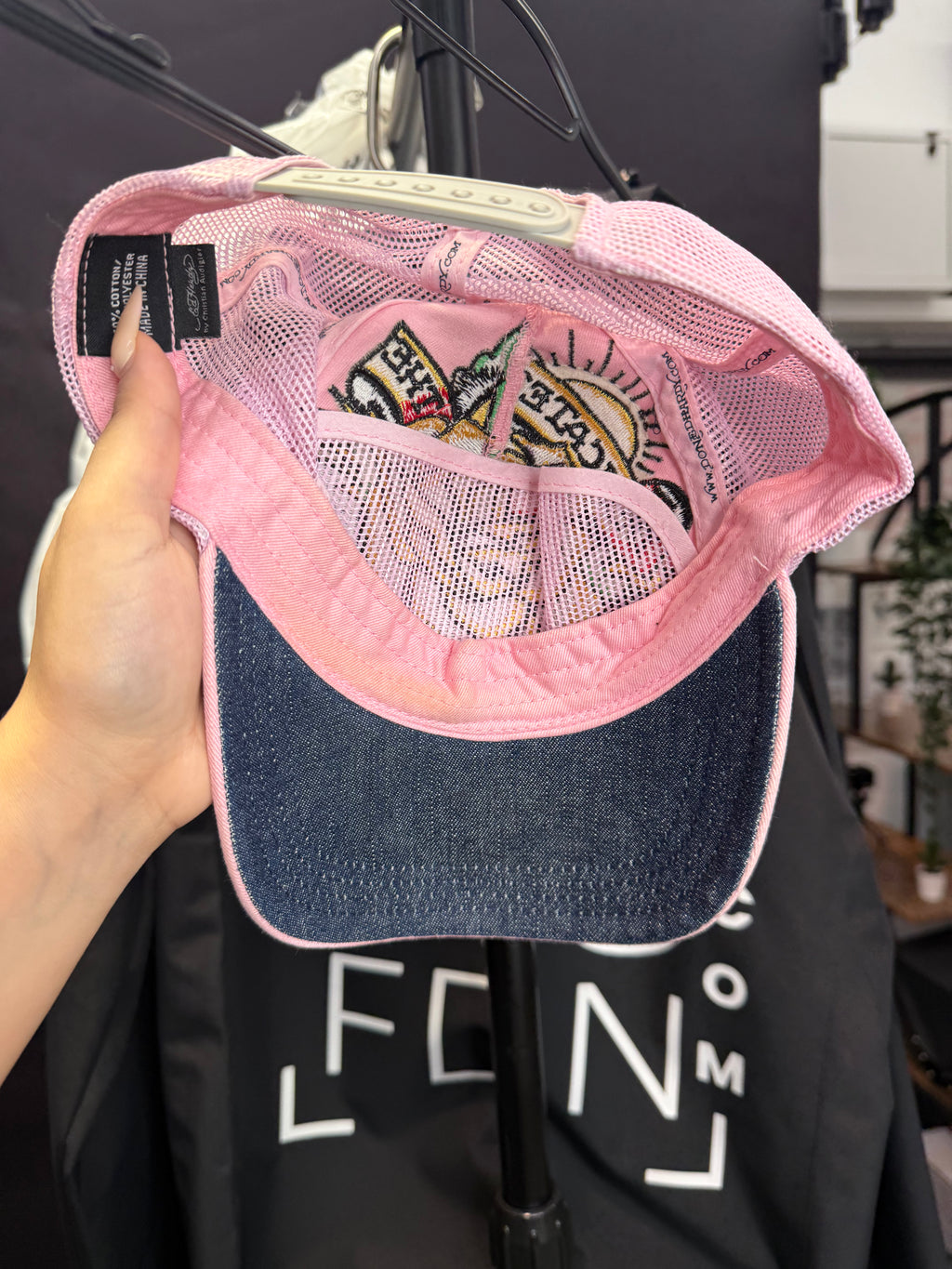 Ed Hardy pink cap