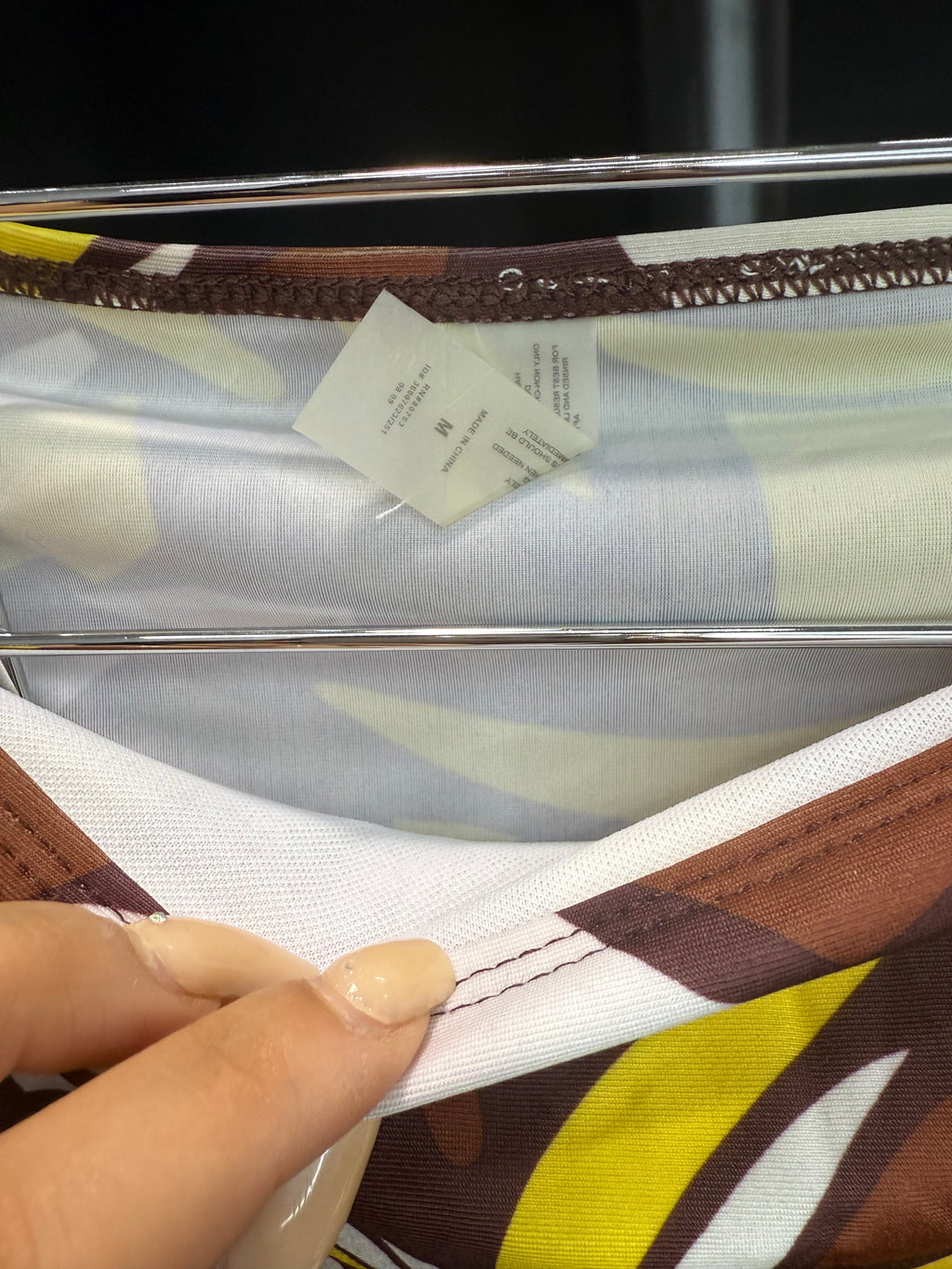 High wasted bikini with bandeau tie up top