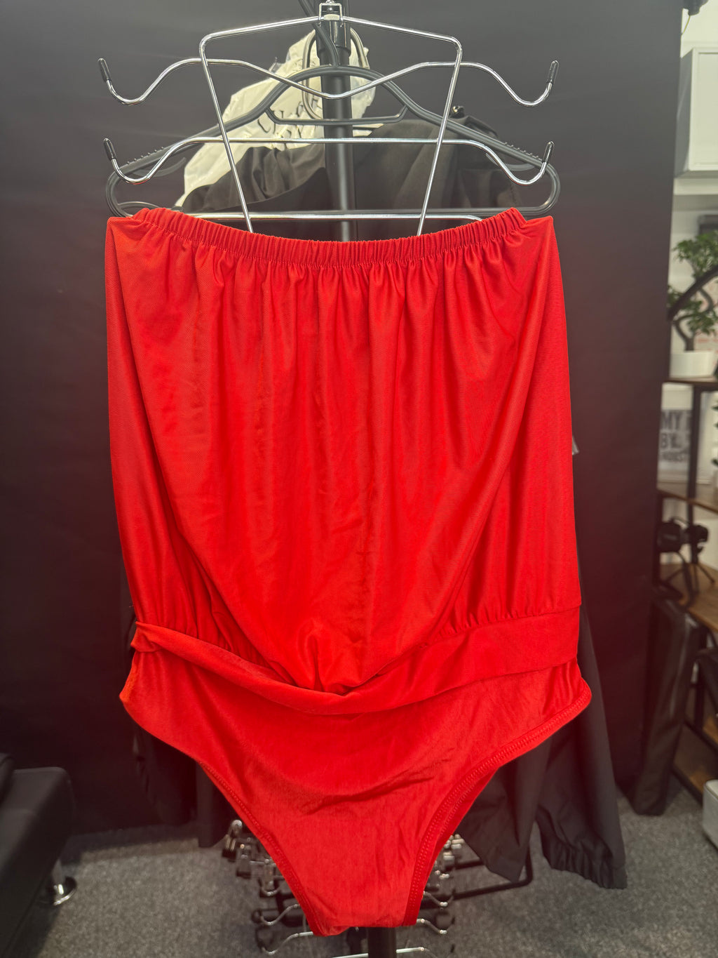 Brand new Red strapless swimsuit