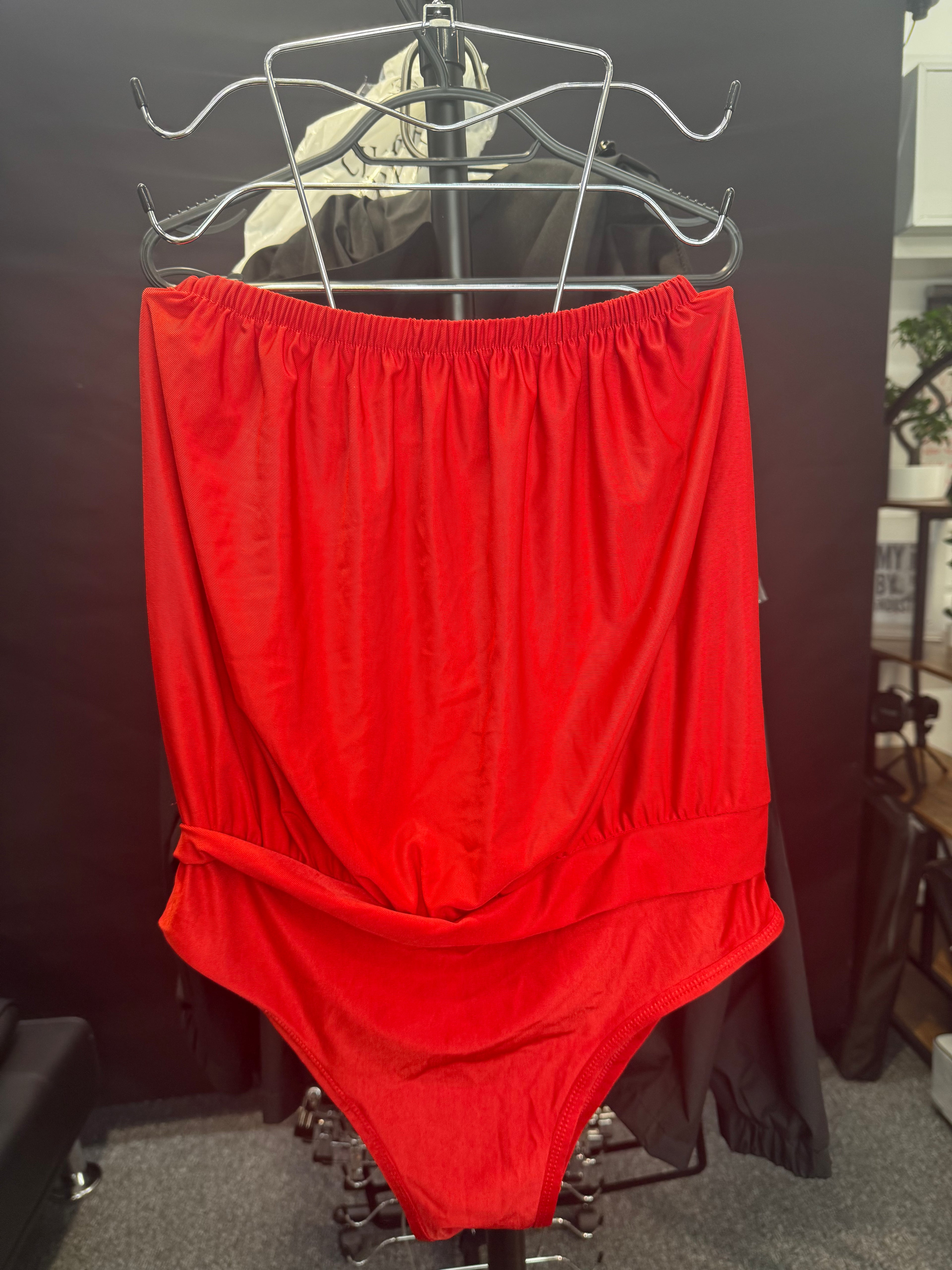 Brand new Red strapless swimsuit