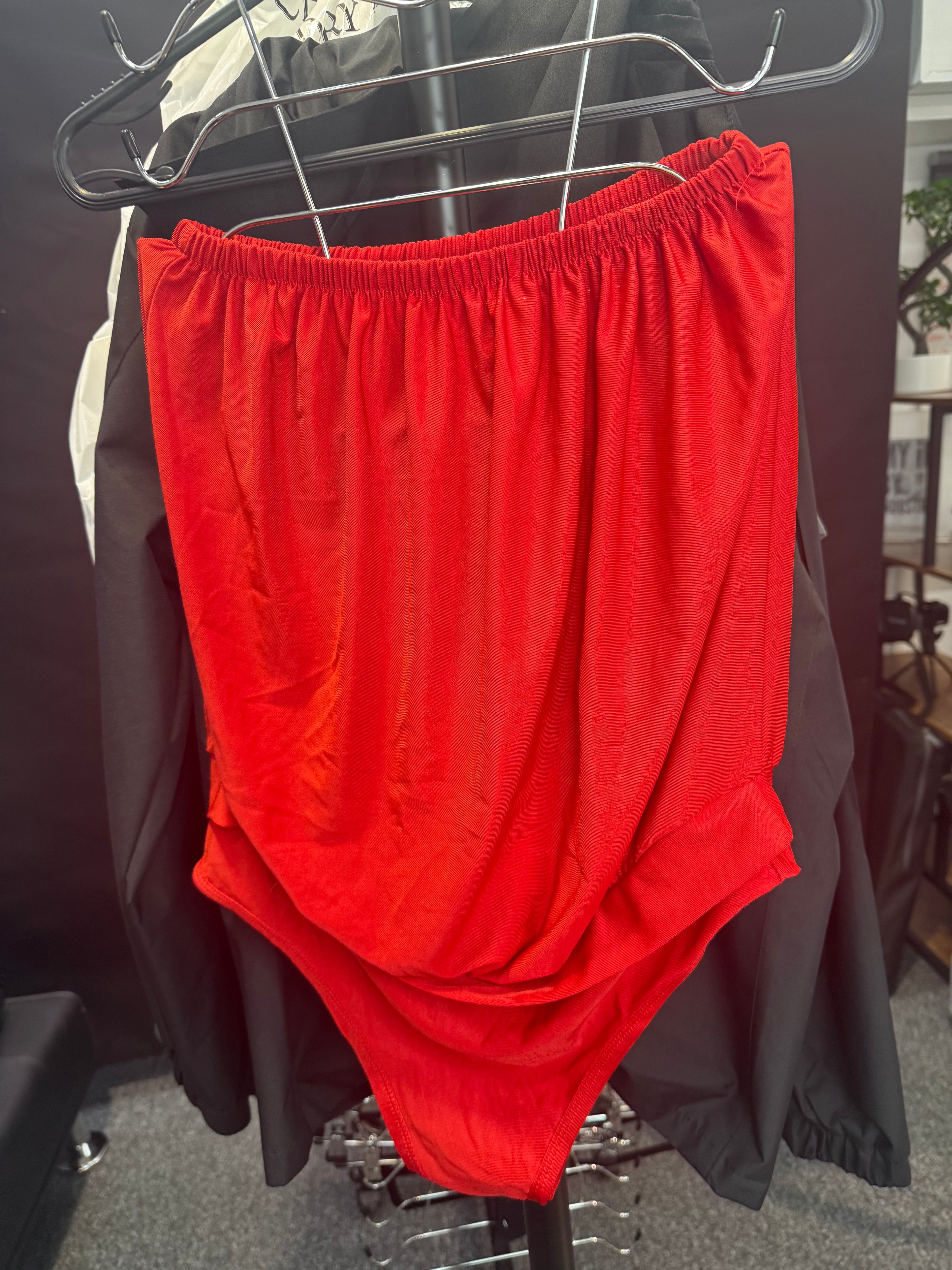 Brand new Red strapless swimsuit