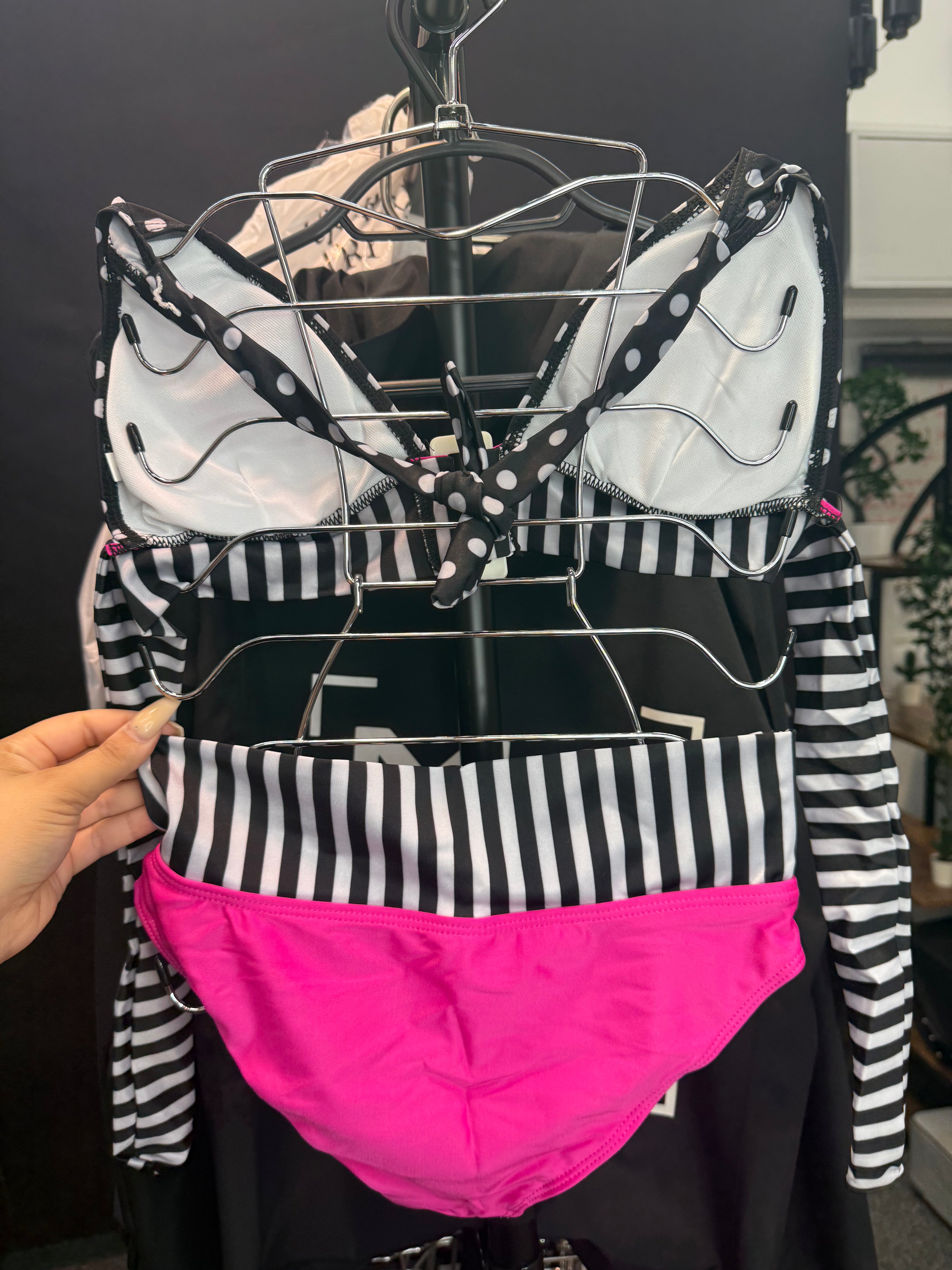 Brand new polka dot tie up bikini