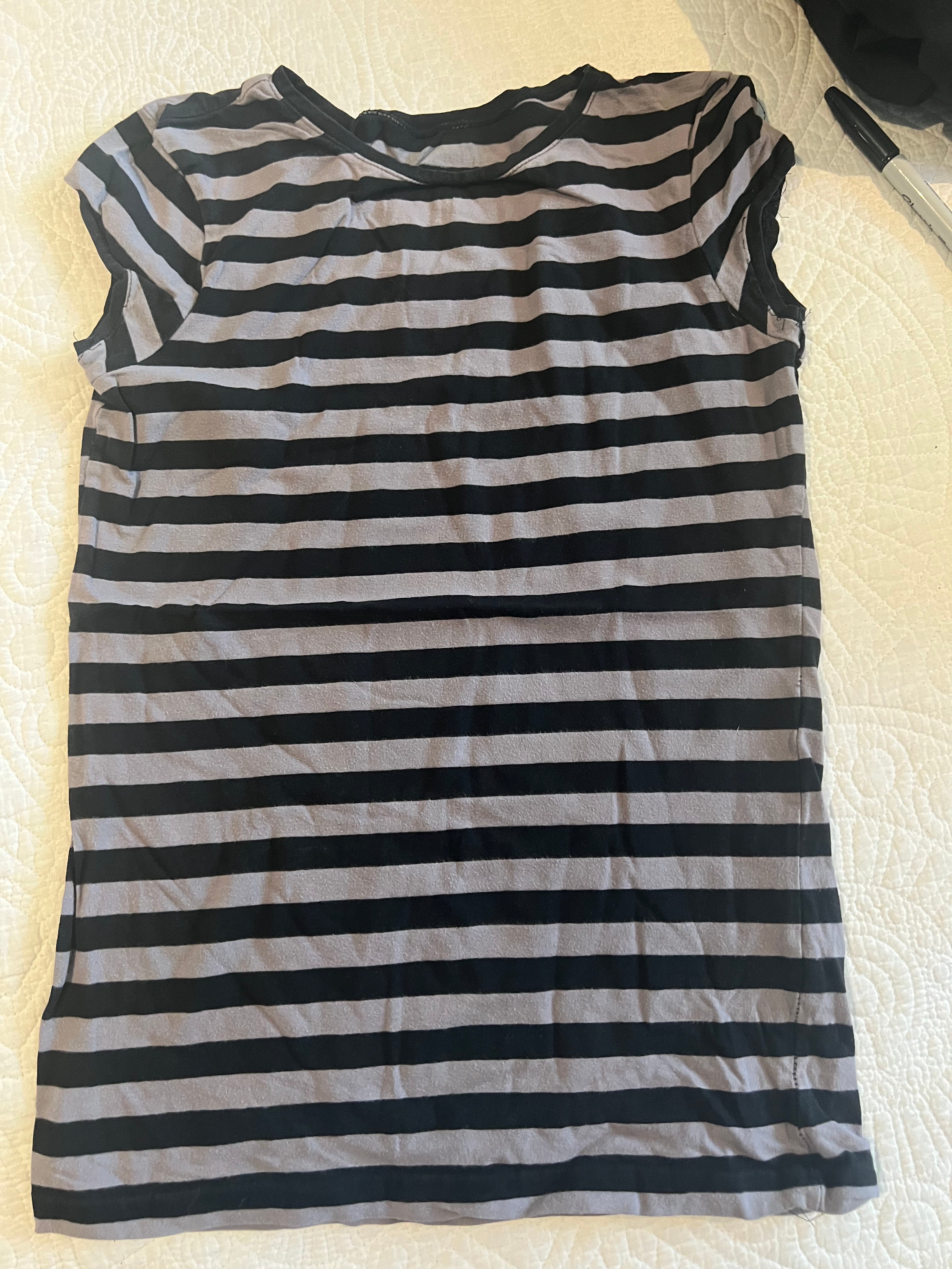 Stripy fitted top