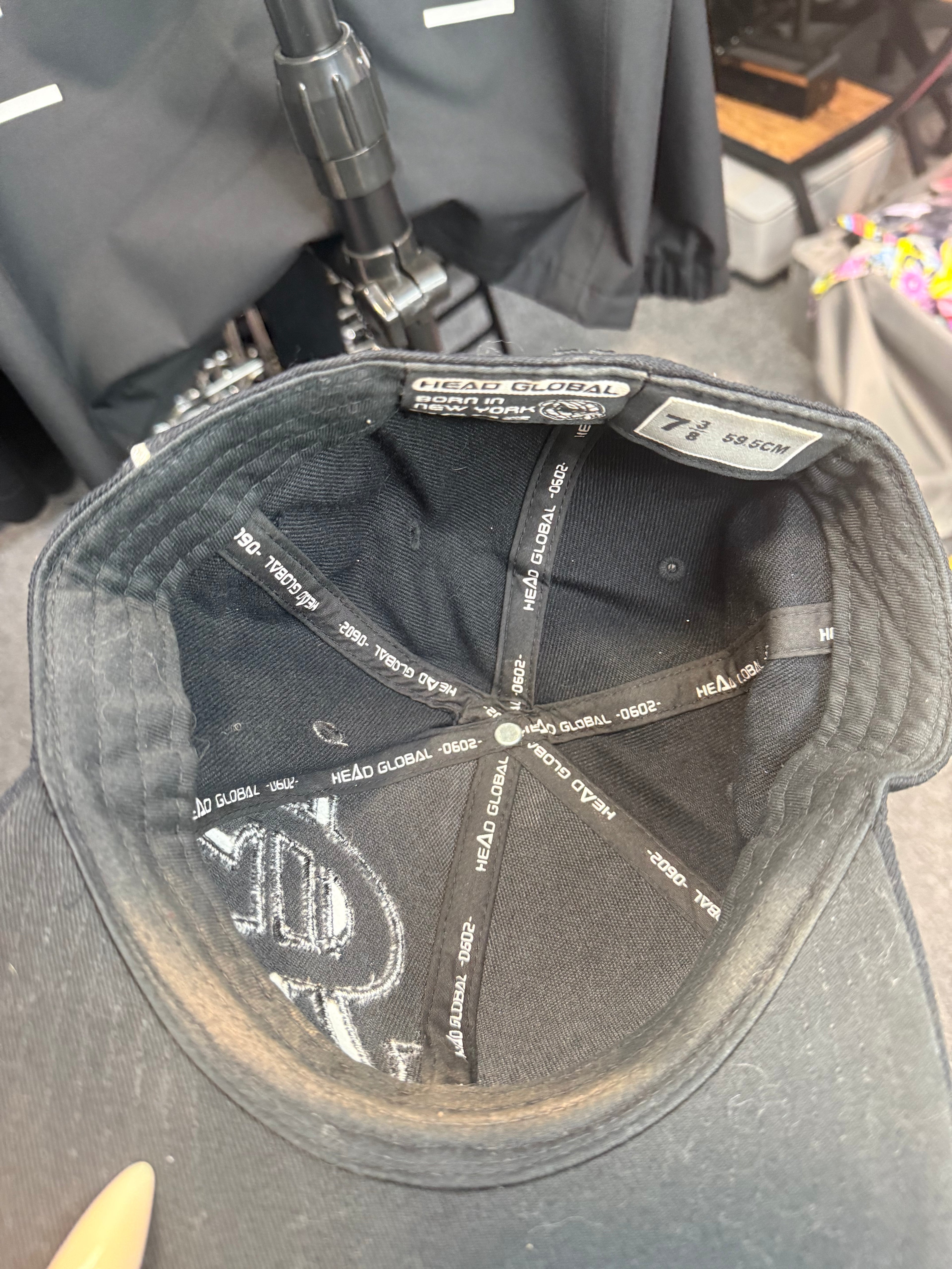 Head global rhinestone hat