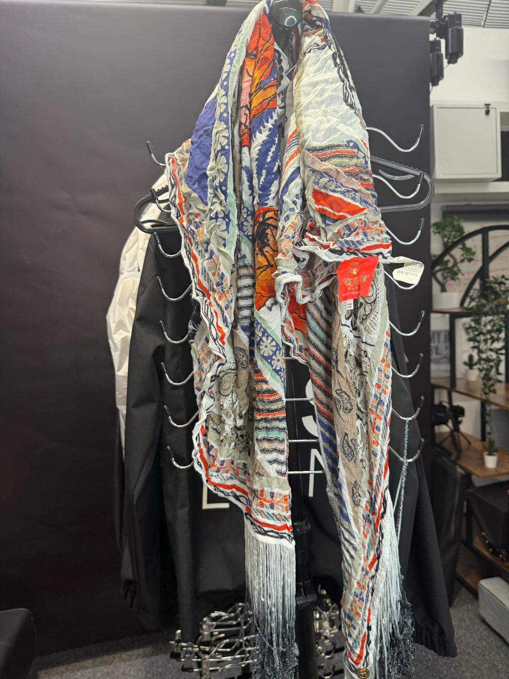Mixed print scarf