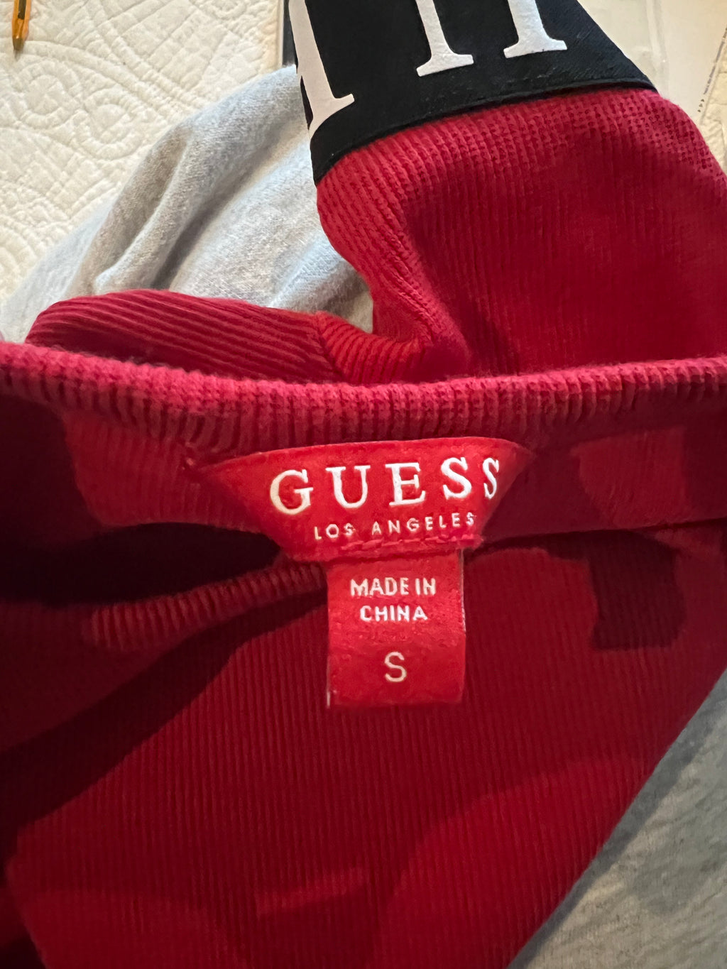 Red Guess fitted top