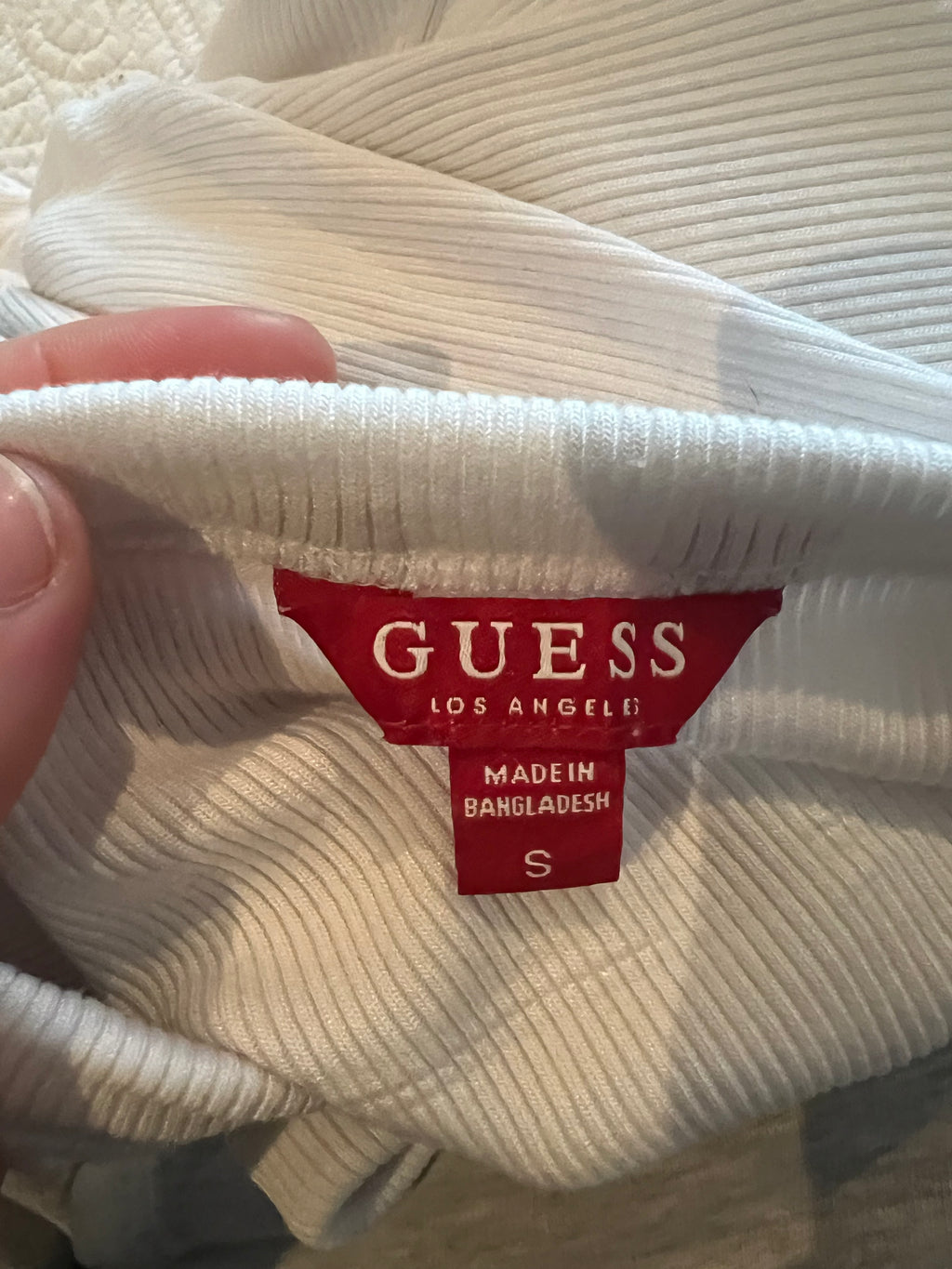 White Guess bodysuit