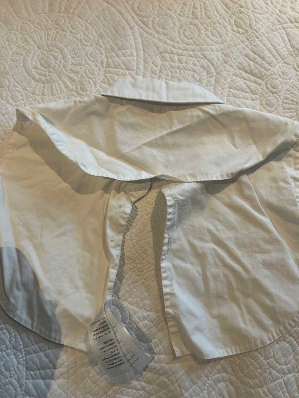 White detachable shirt