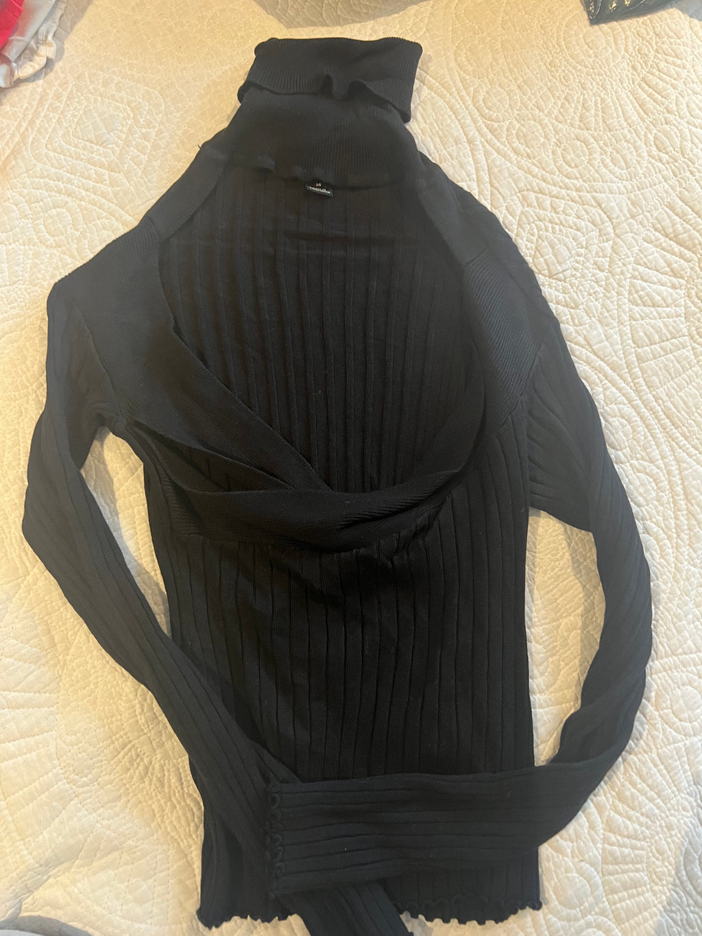 Ribbed long sleeve top