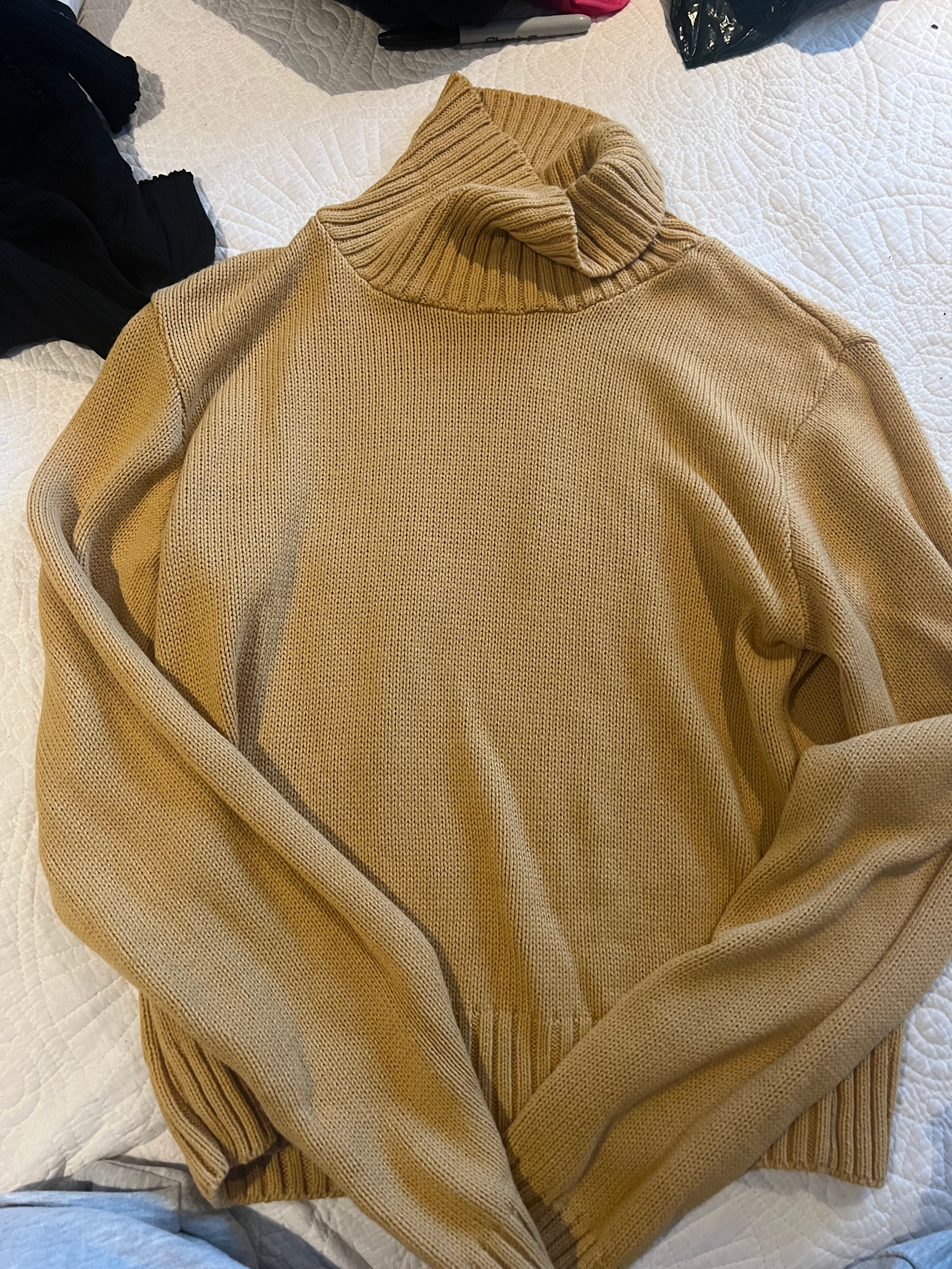 Nude turtle neck jumper
