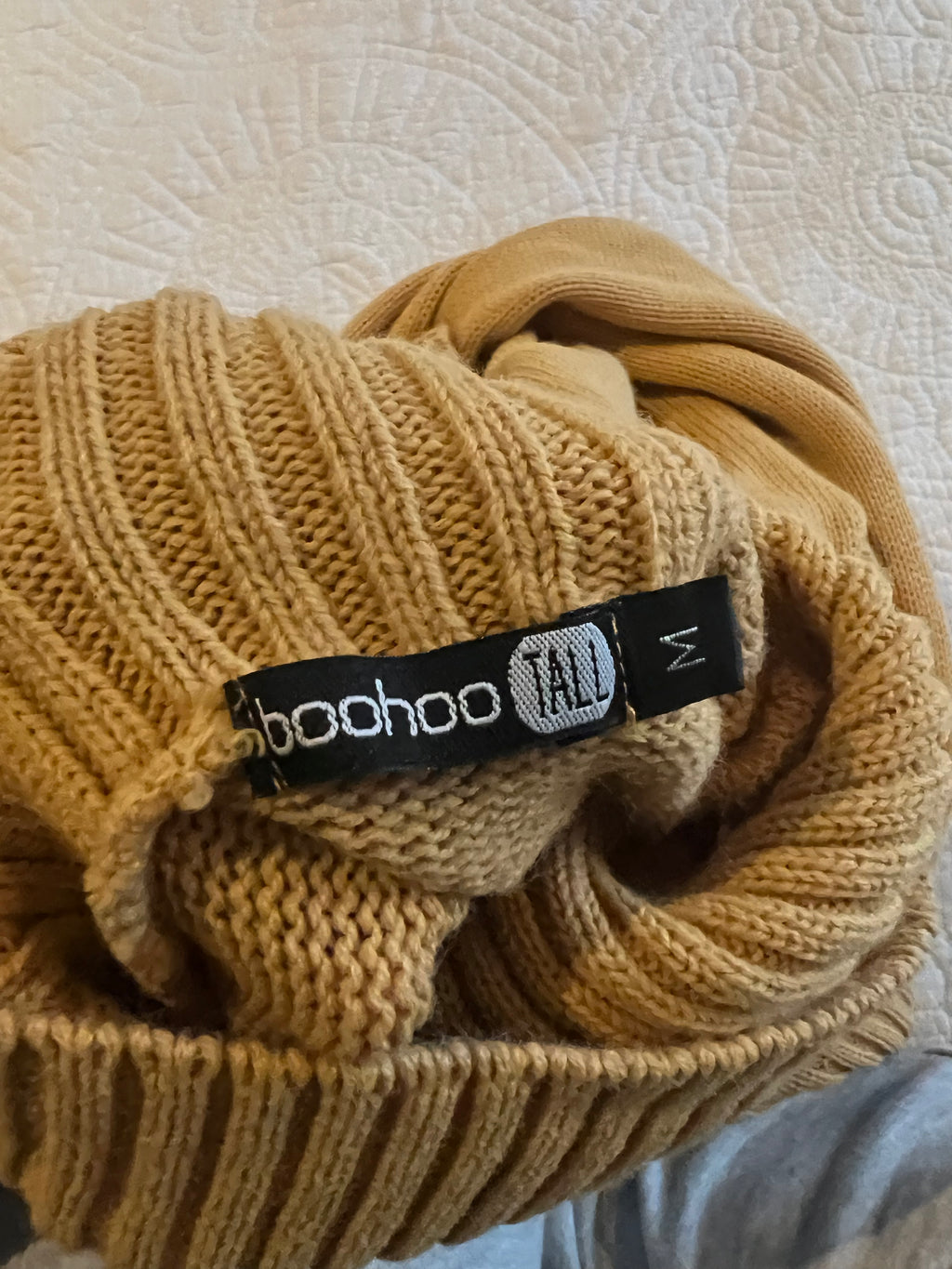 Nude turtle neck jumper
