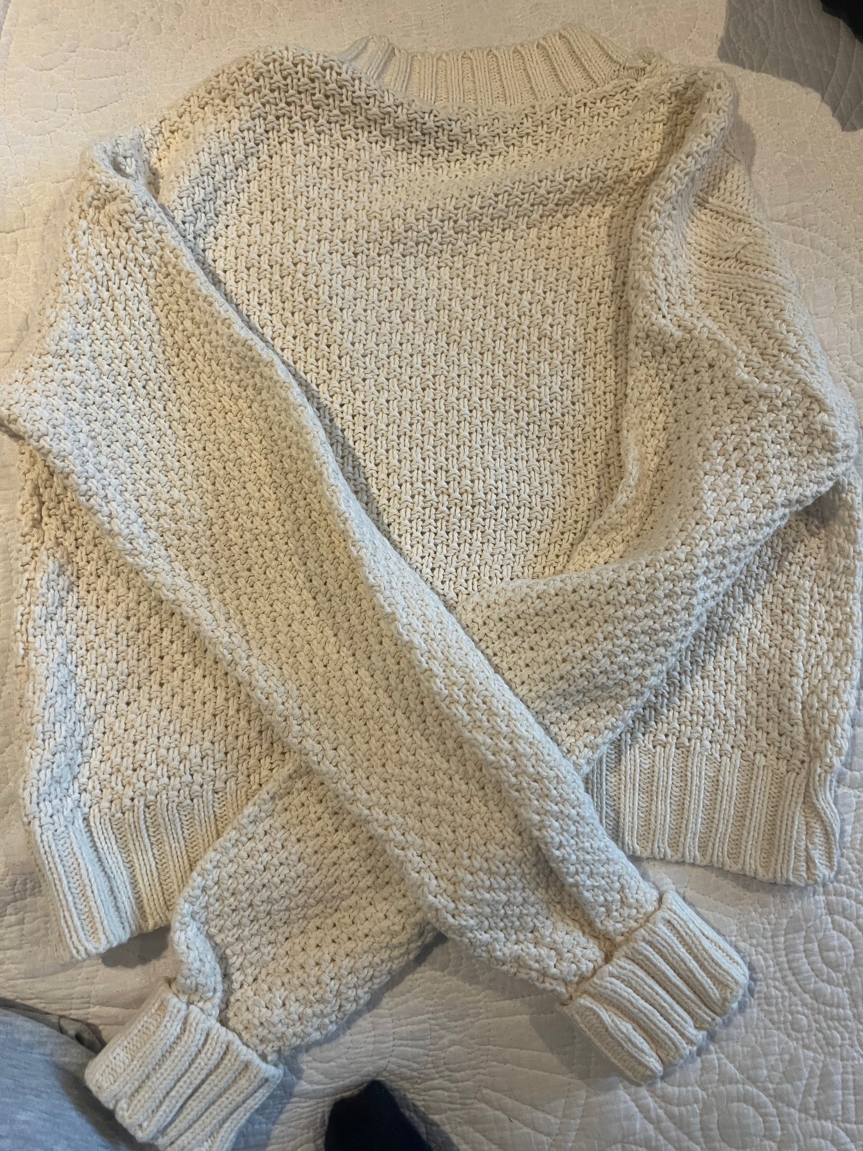 Cream button up cardigan